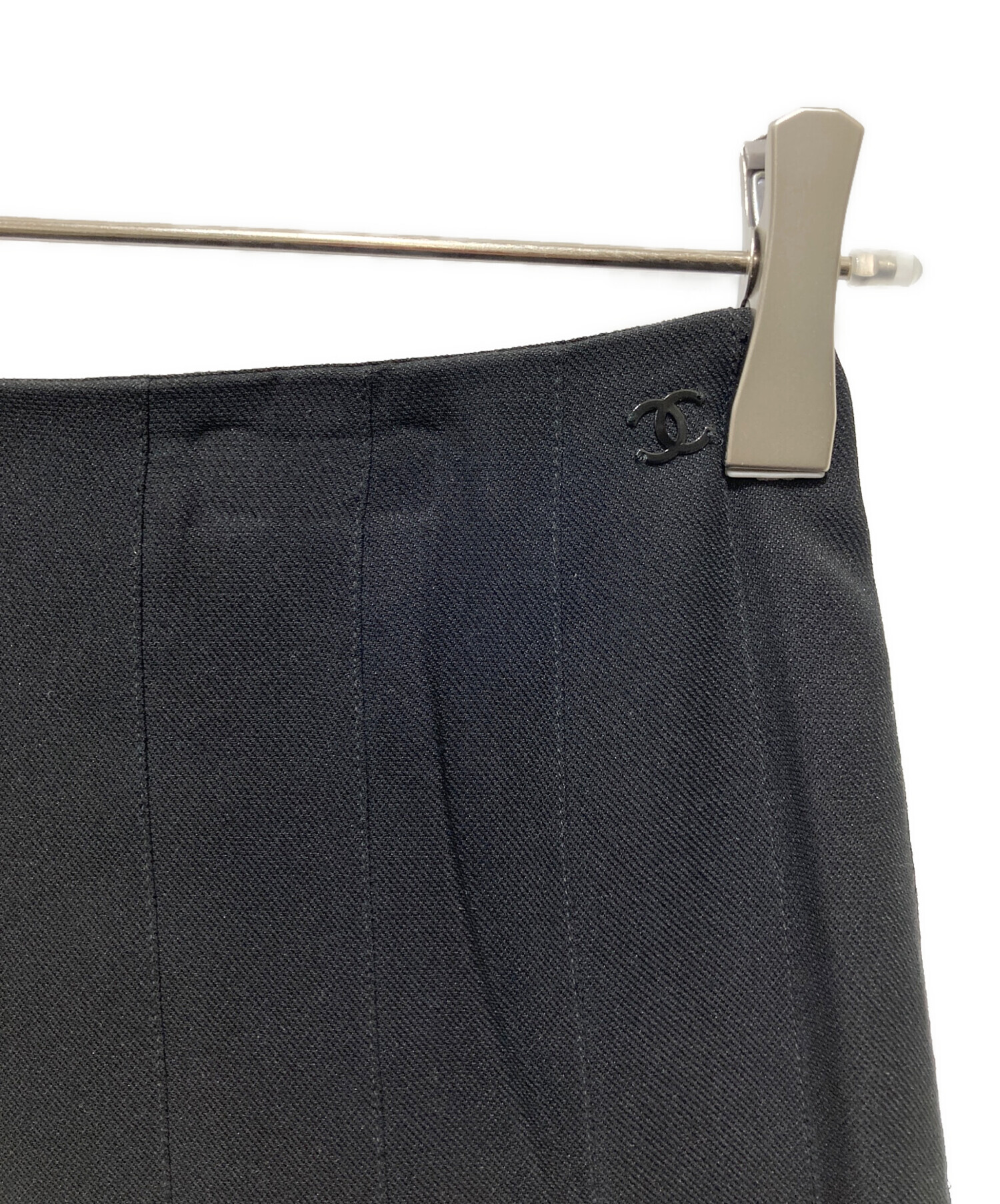 中古・古着通販】CHANEL (シャネル) ココマークシルクプリーツスカート