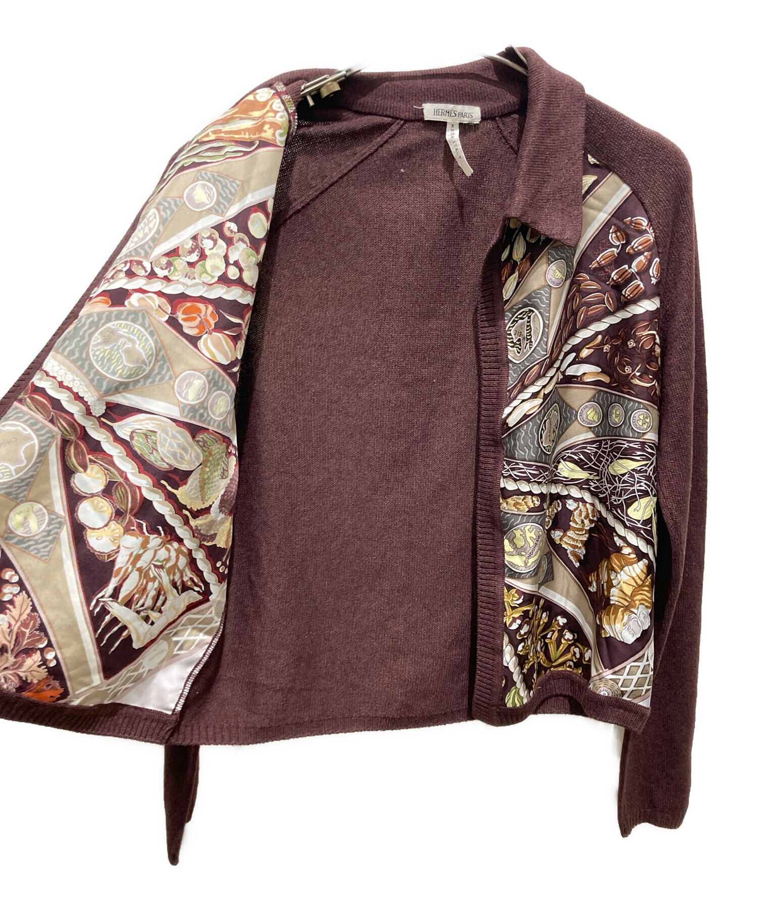 中古・古着通販】HERMES (エルメス) シルクカシミヤ切替トッパー