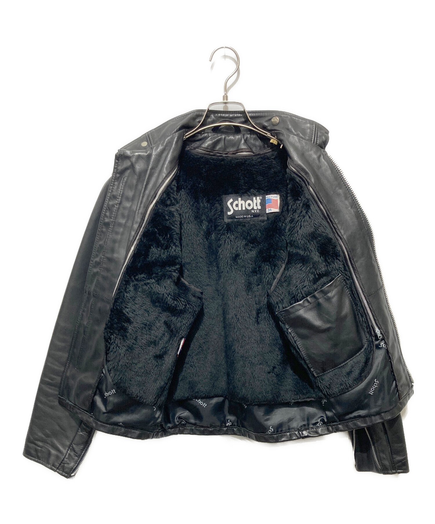 SCHOTT ショット AT101 シングルライダース サイズ34 USA製