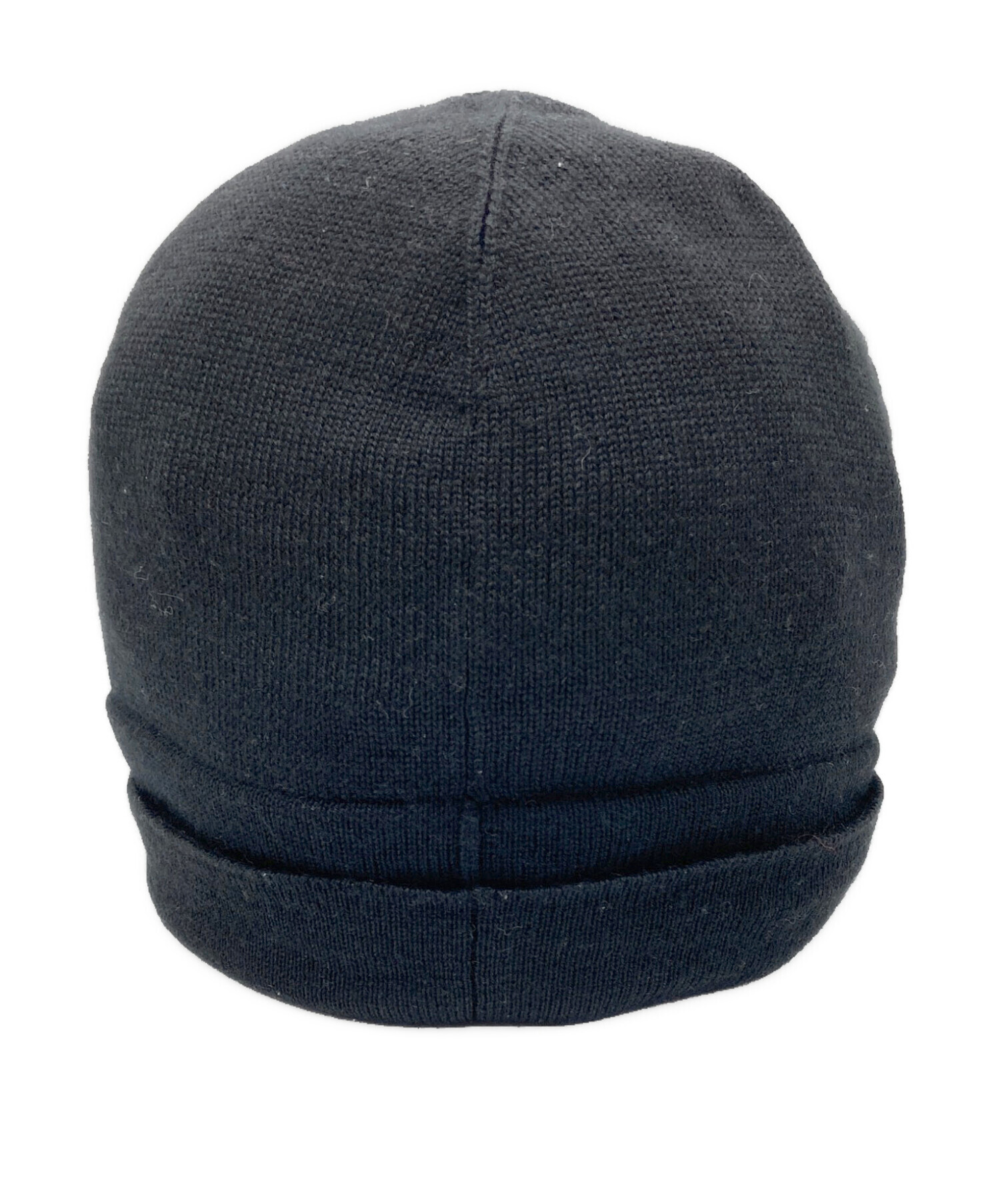 中古・古着通販】MONCLER (モンクレール) ロゴニット帽 ブラック