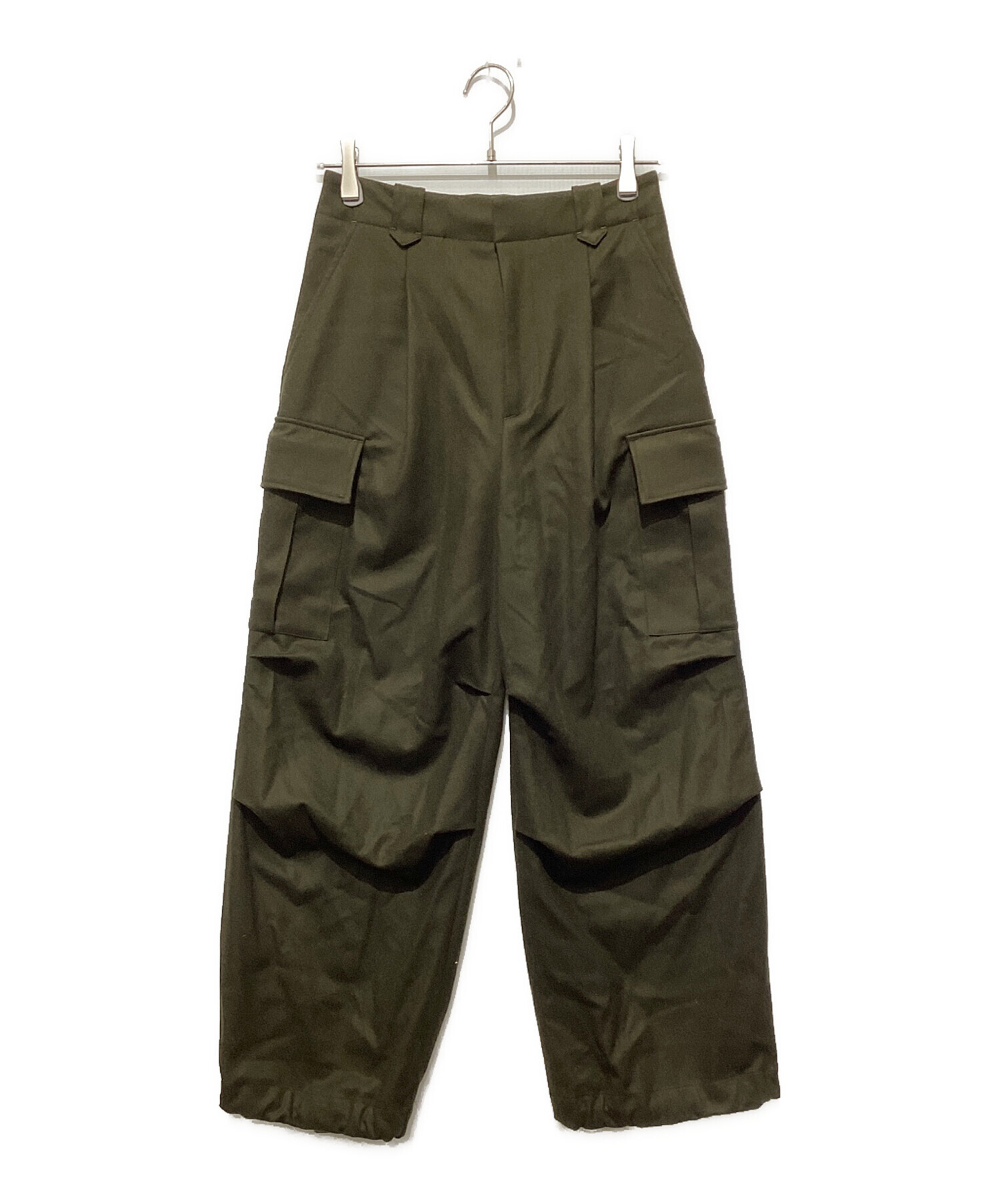 中古・古着通販】SACRA (サクラ) H.COUNT FLANNEL PT オリーブ サイズ