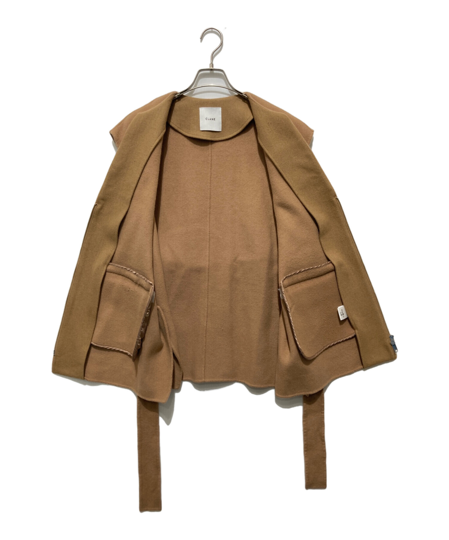 中古・古着通販】CLANE (クラネ) FRONT ZIP REVER GILET 中古・古着通販】CLANE (クラネ) FRONT ZIP REVER GILET