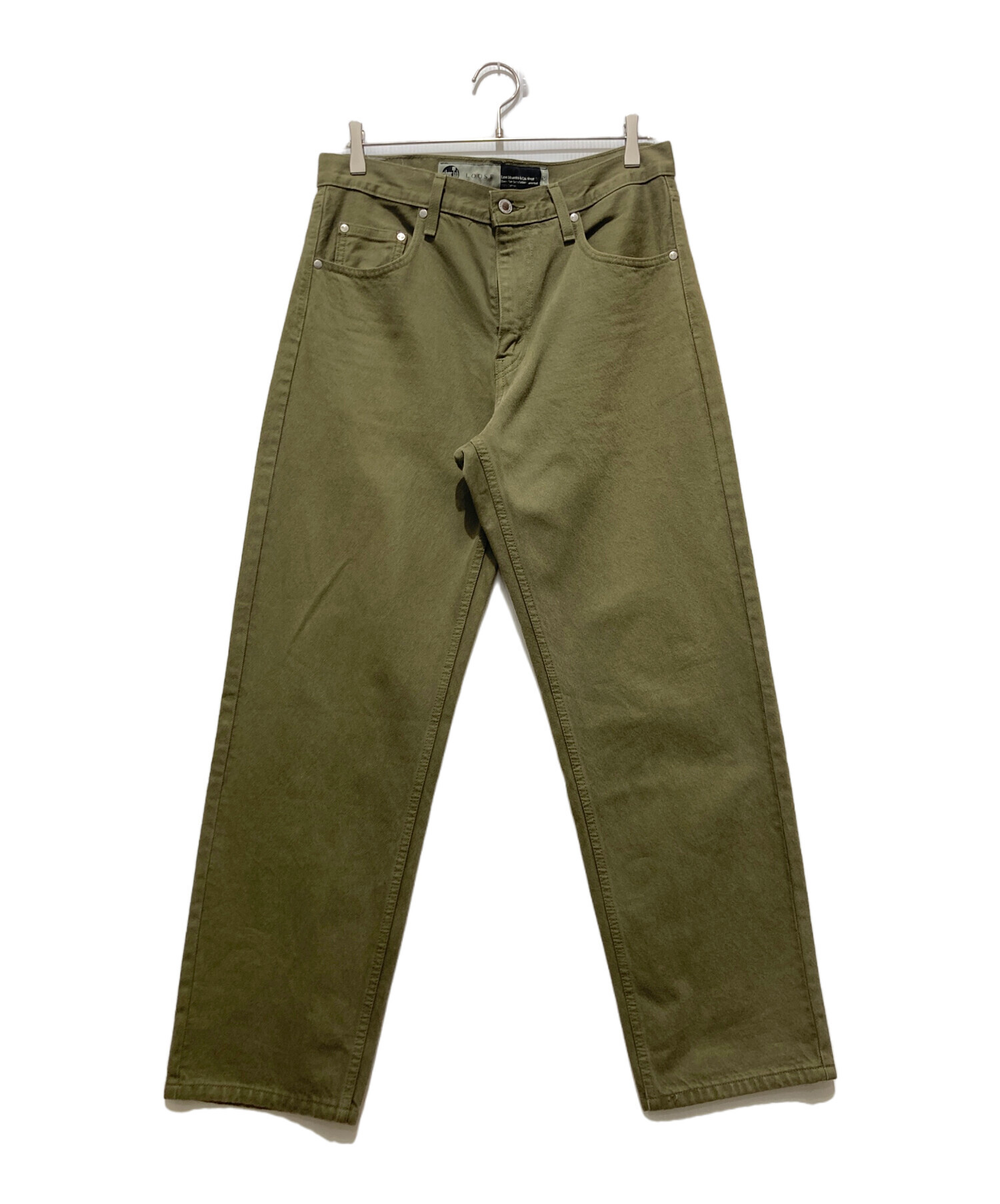 Levi's SilverTab オリーブグリーン デニム 中古・古着通販】LEVI'S SILVERTAB (リーバイス シルバータブ) LOOSE