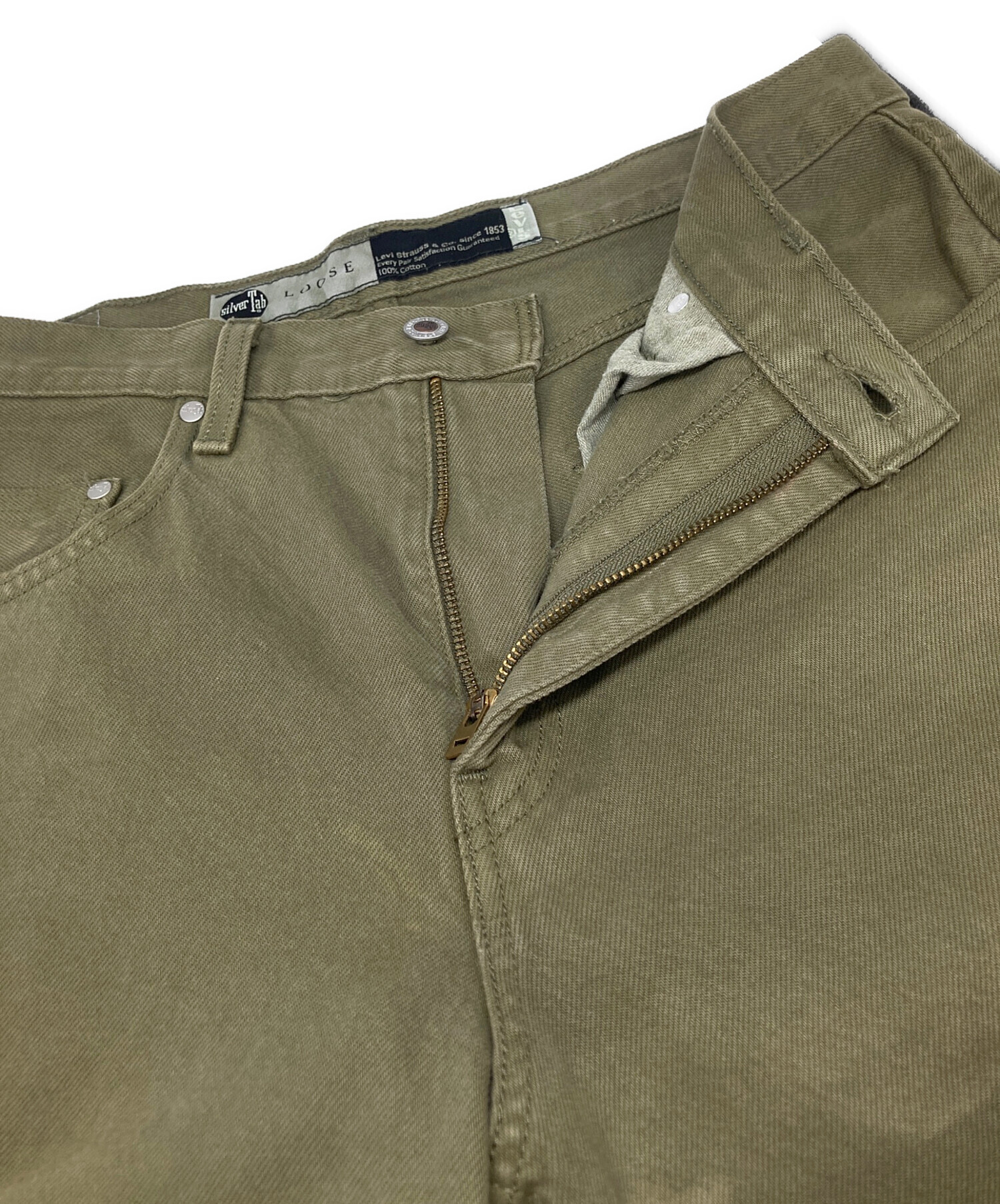 Levi's ルーズフィット カーキパンツ W32 L30】Levi's Silver tab