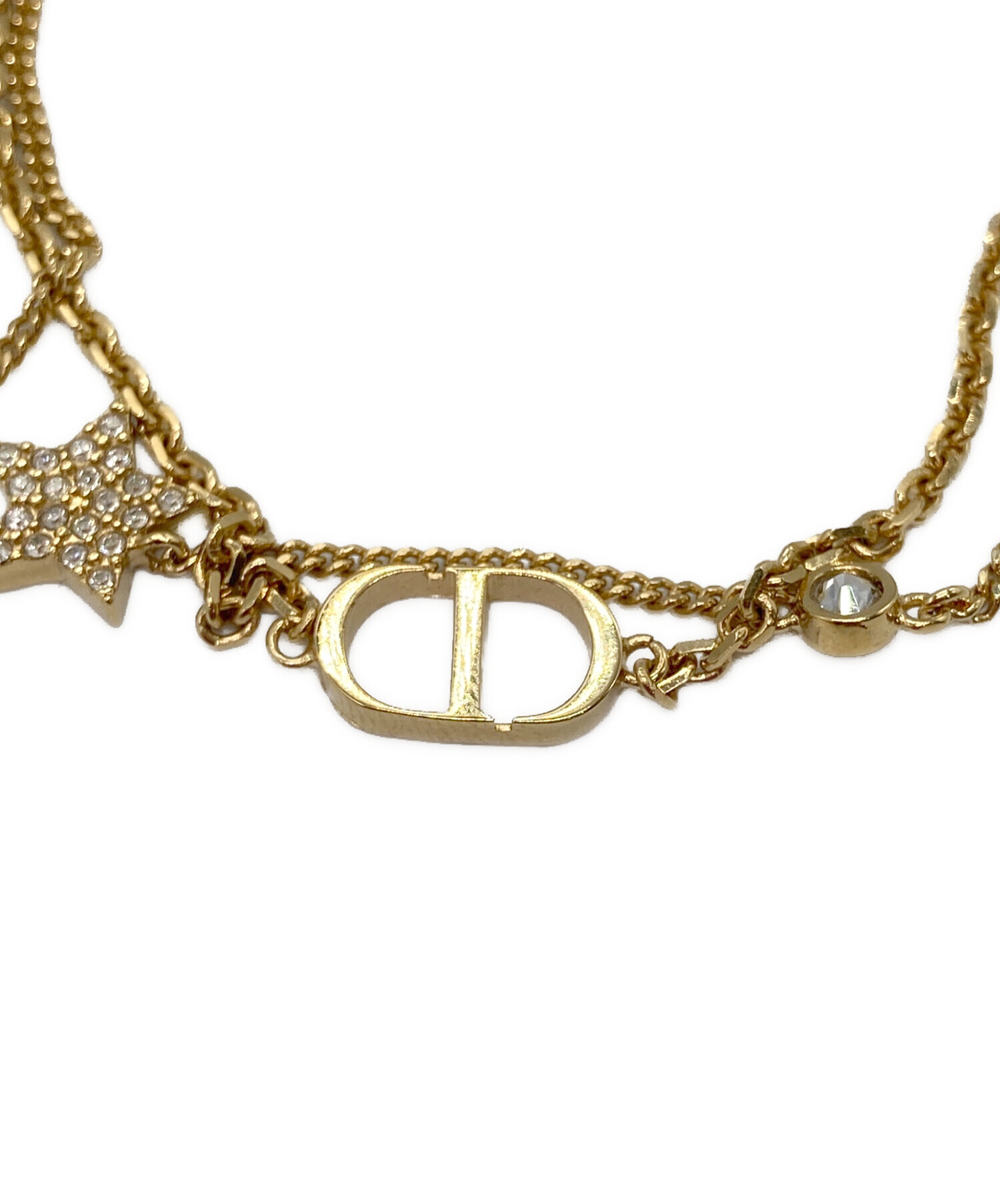 Dior クリスチャンディオール ゴールド 2連ブレスレット 中古・古着通販】Christian Dior (クリスチャン ディオール) ダブル