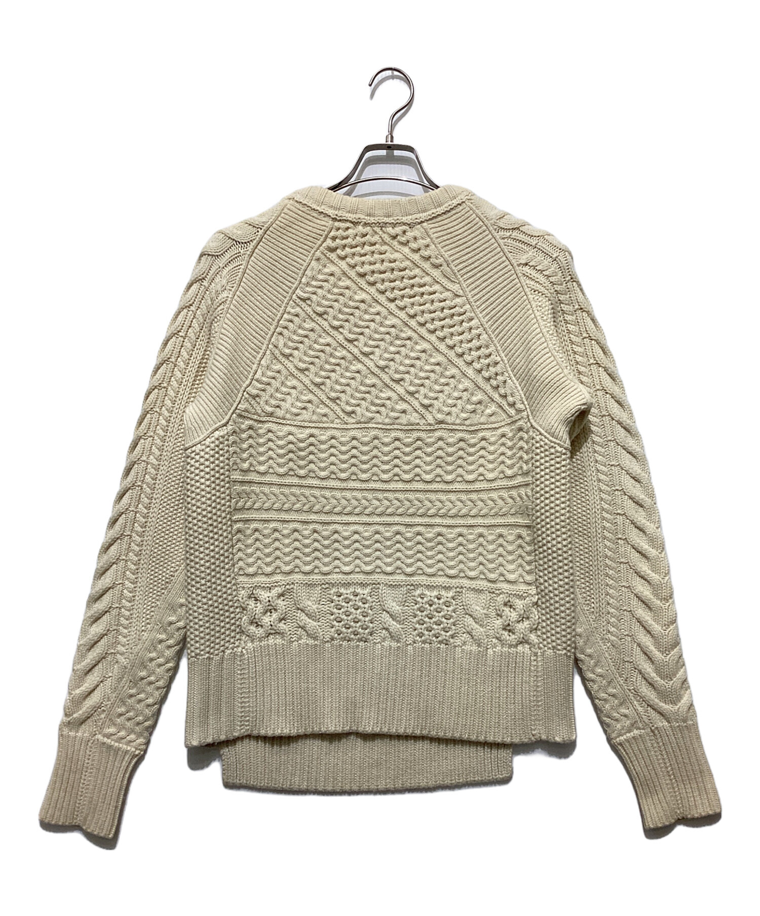 中古・古着通販】BURBERRY (バーバリー) ウールカシミヤケーブルニット 