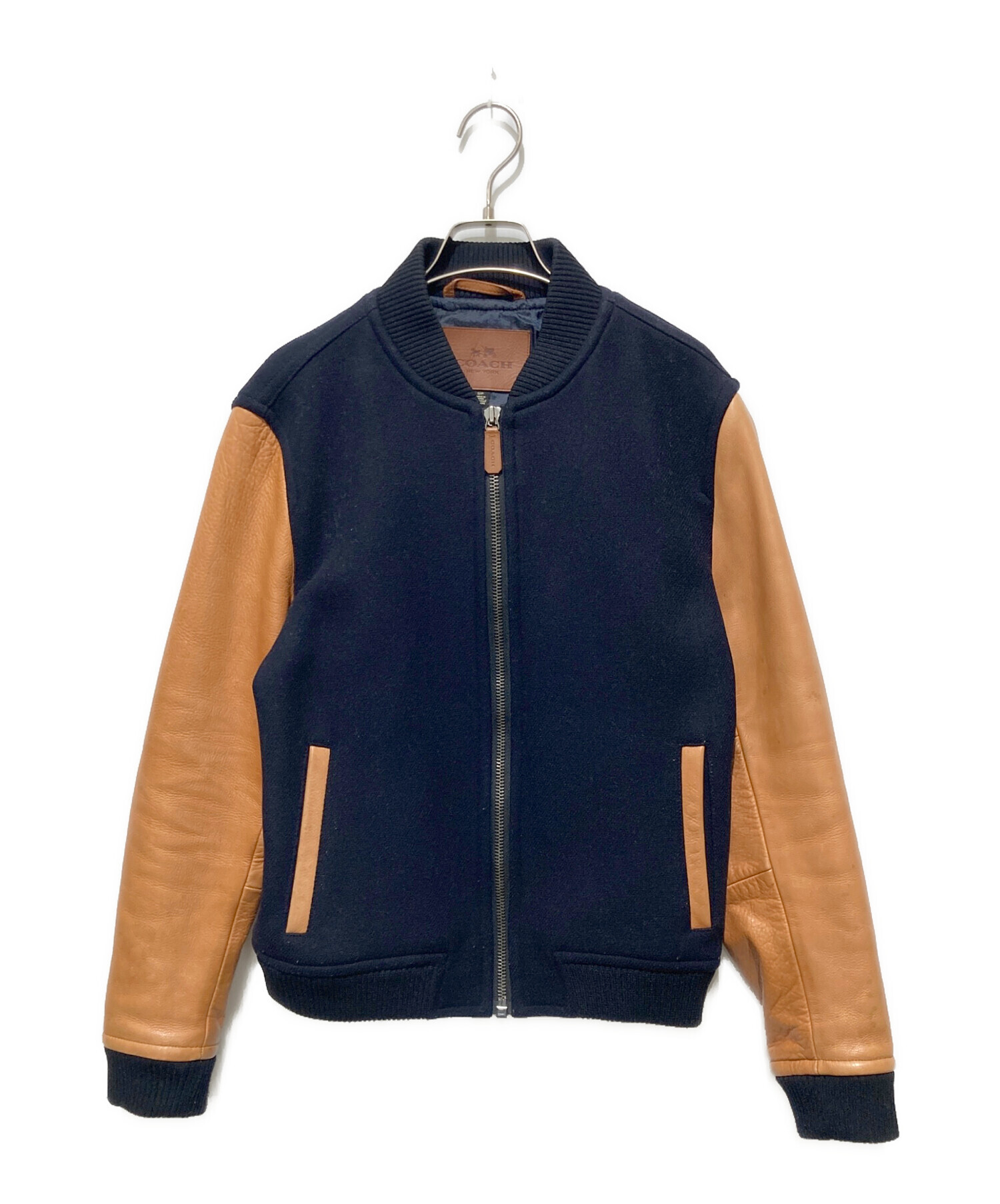 中古・古着通販】COACH (コーチ) カウレザー切替メルトンウール 