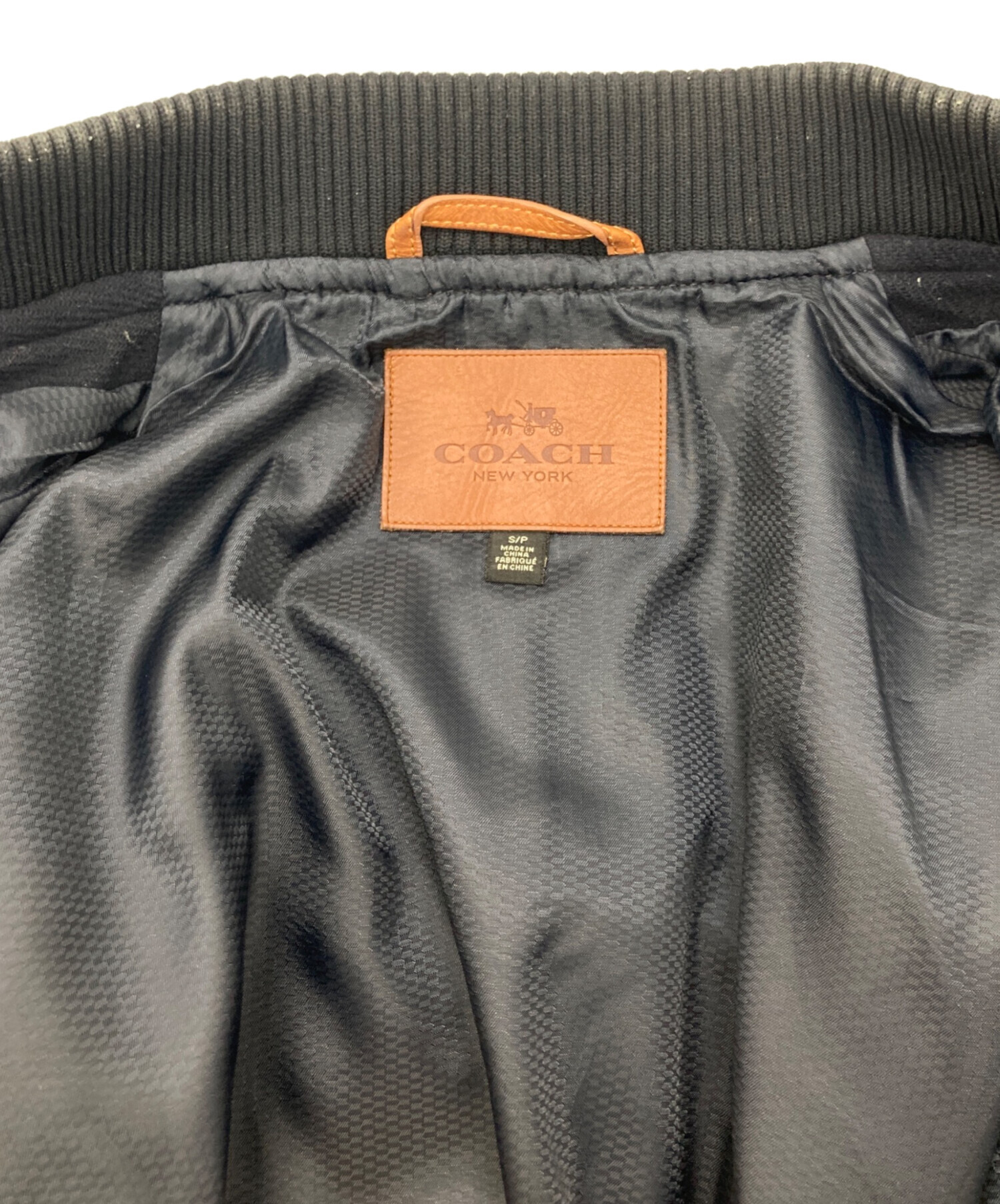 中古・古着通販】COACH (コーチ) カウレザー切替メルトンウール 