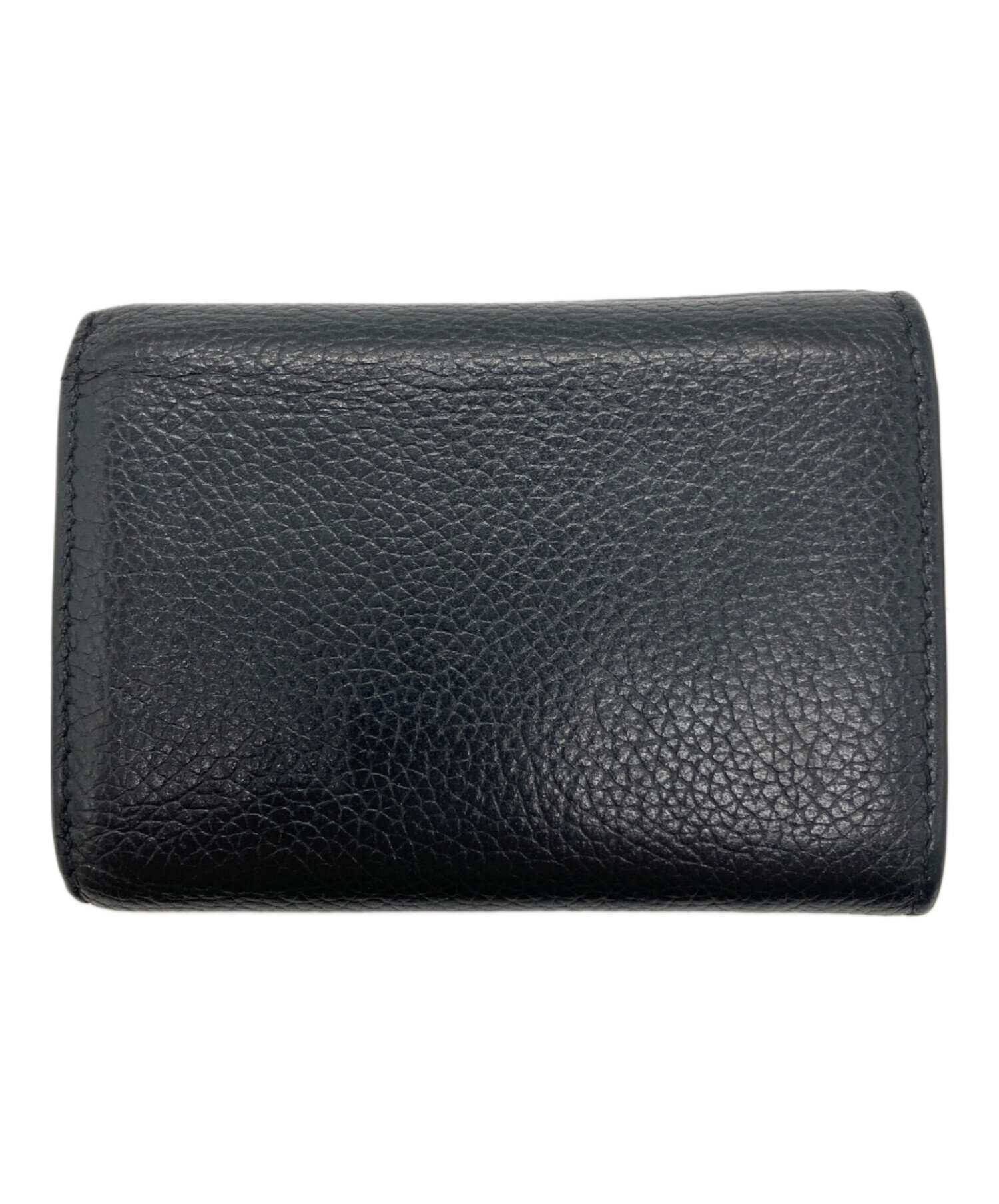 中古・古着通販】BALENCIAGA (バレンシアガ) 3つ折り財布 ブラック