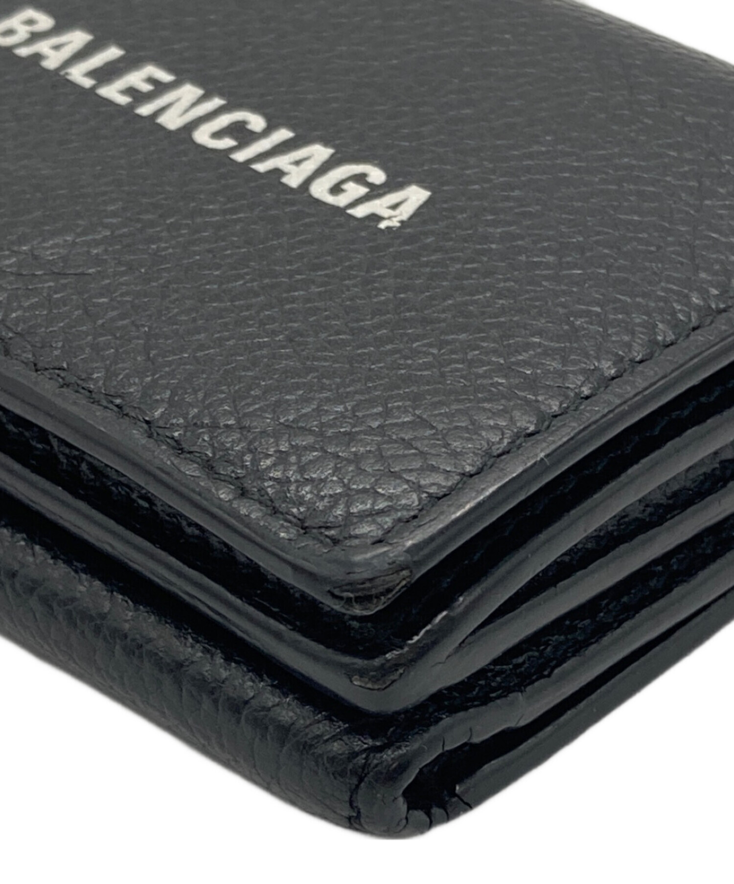 中古・古着通販】BALENCIAGA (バレンシアガ) 3つ折り財布 ブラック