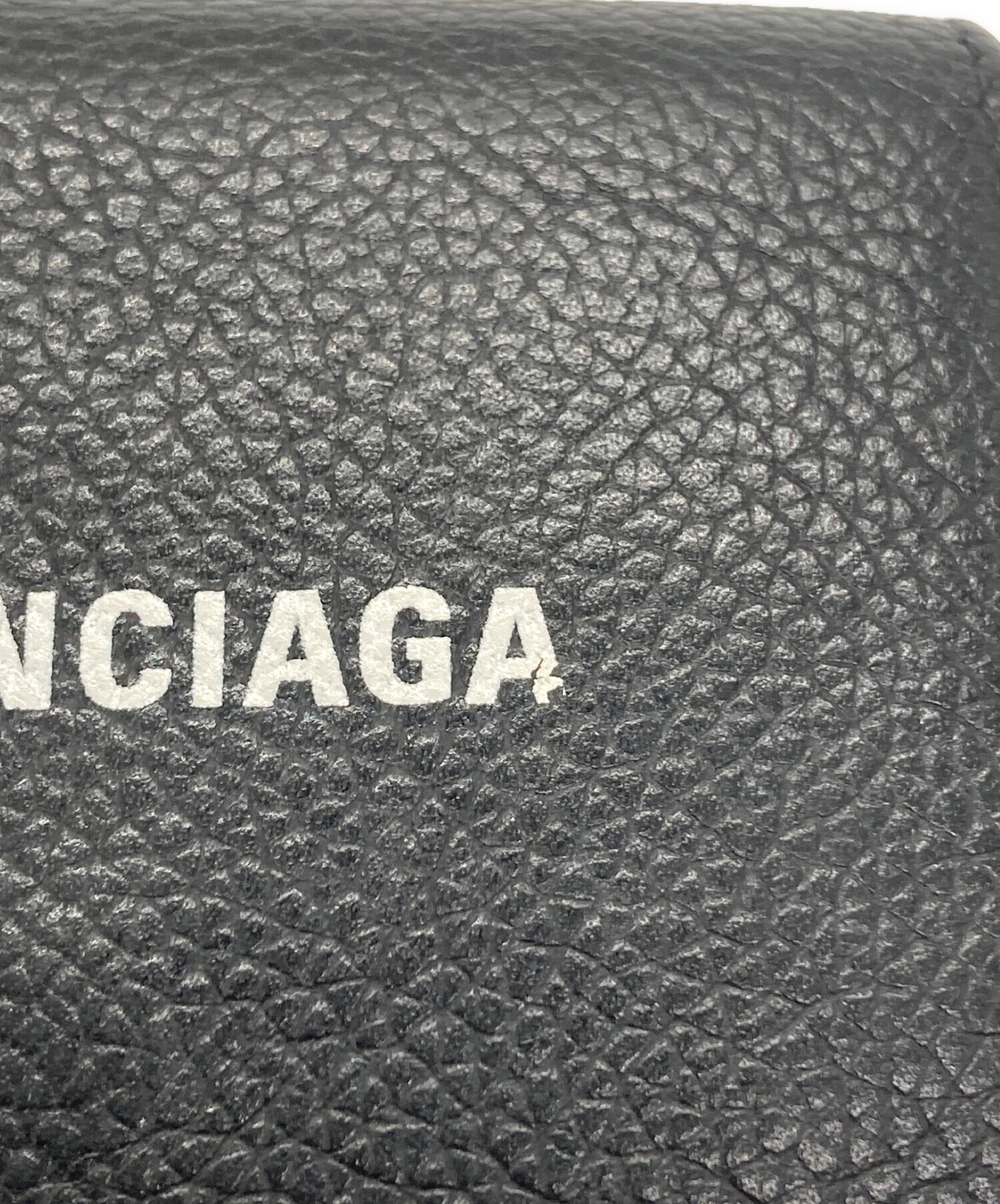 中古・古着通販】BALENCIAGA (バレンシアガ) 3つ折り財布 ブラック