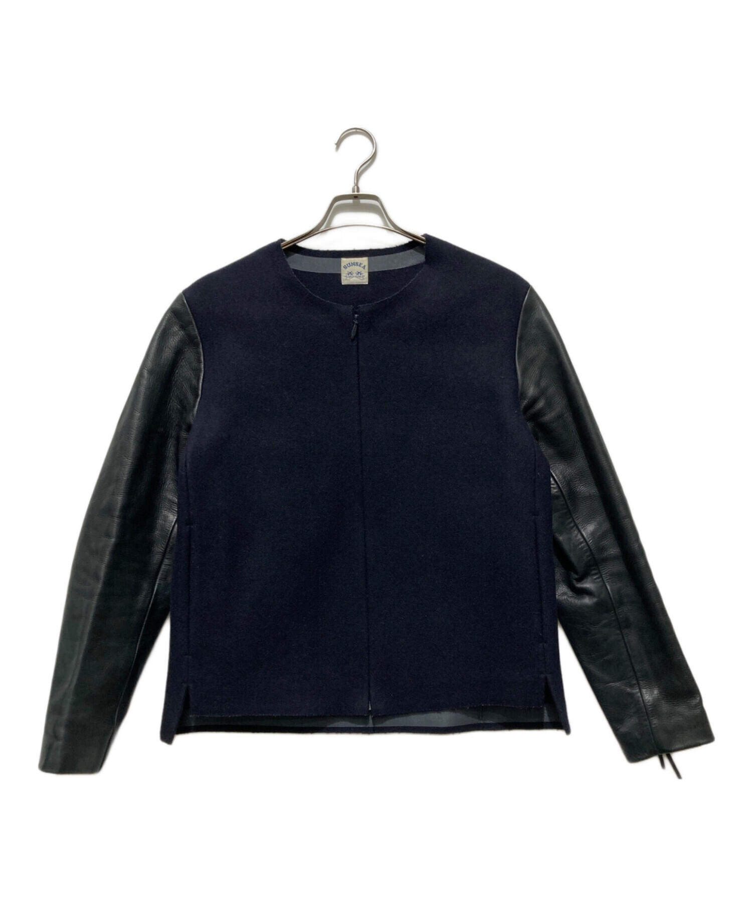 中古・古着通販】SUNSEA (サンシー) MELTON LEATHER LONG TEE