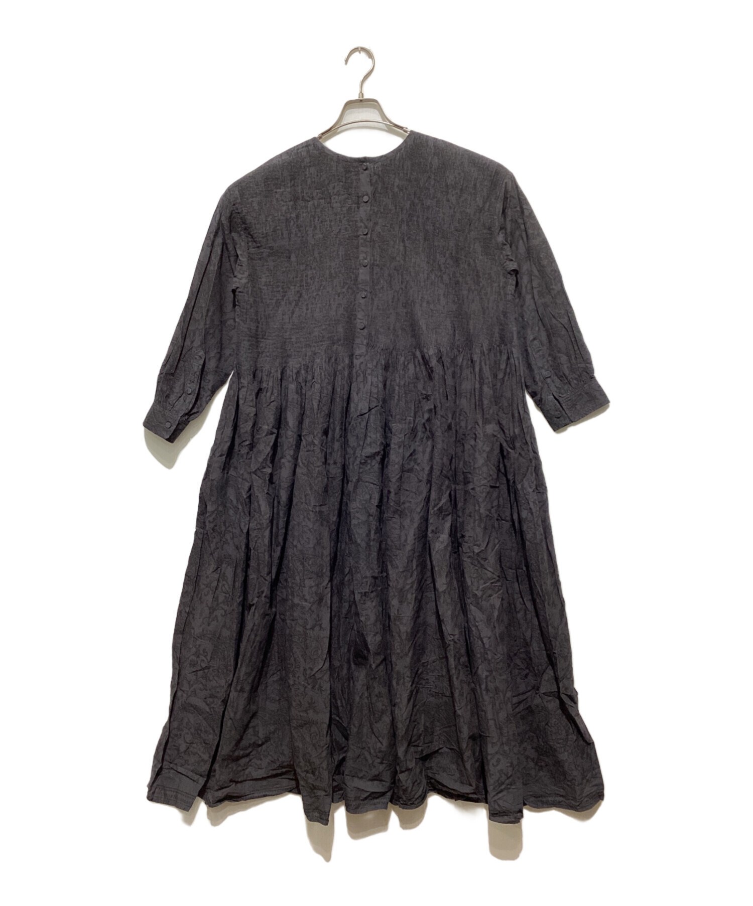 【中古】メゾンドソイル maison de soil コットンピンタック ノースリーブブラウス プルオーバー 1 ネイビー /HK ■OS 中古・古着通販】maison de soil (メゾンドソイル) インドコットン