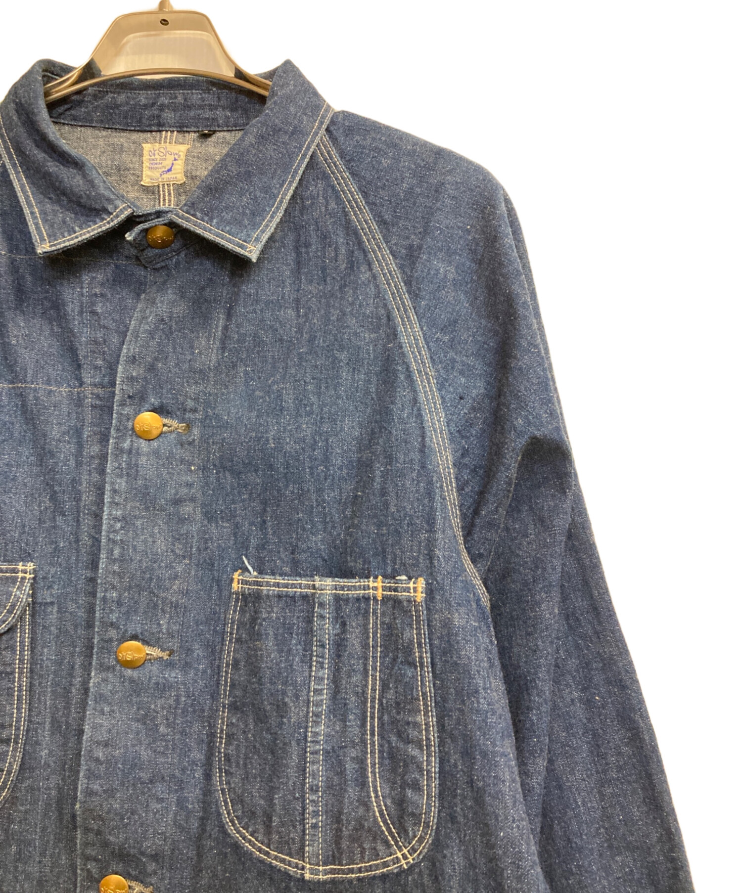 中古・古着通販】orSlow (オアスロウ) デニムカバーオール インディゴ