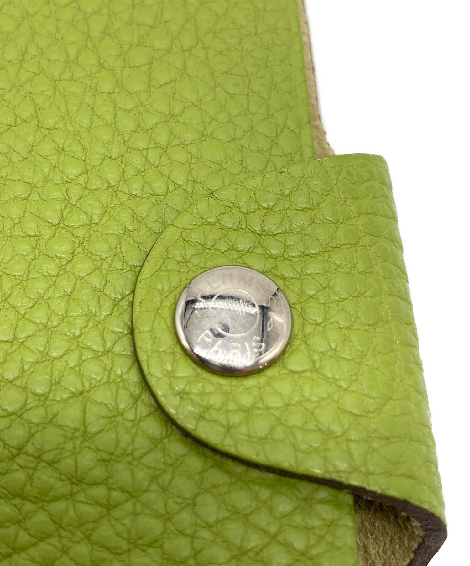 未使用】エルメス メモ帳 カバー レフィル フルセット グリーン 中古