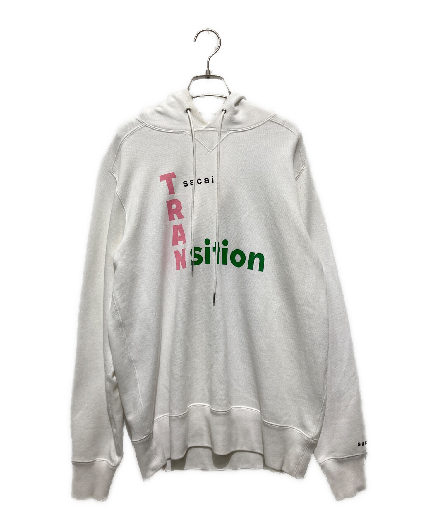 中古・古着通販】sacai (サカイ) パーカー ホワイト サイズ:M