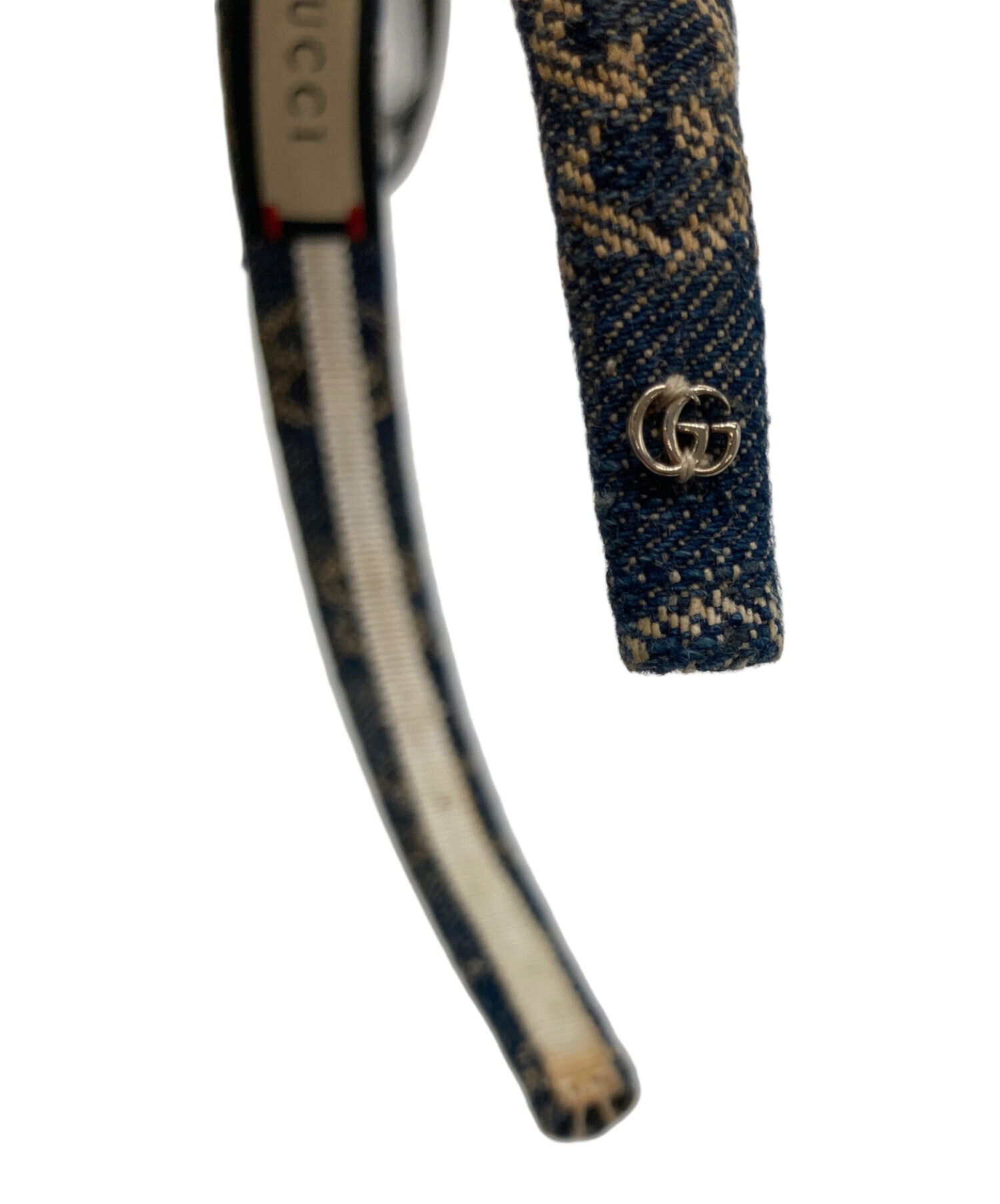 GUCCI ネイビー デニム カチューシャ 【公式通販】