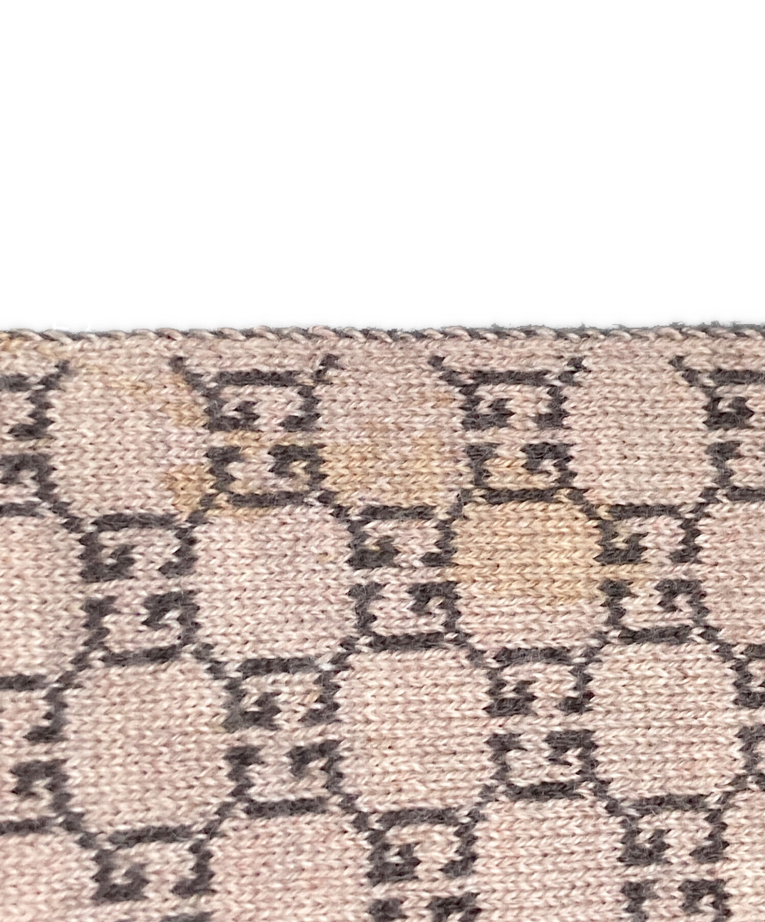 中古・古着通販】GUCCI (グッチ) GGパターンマフラー ベージュ