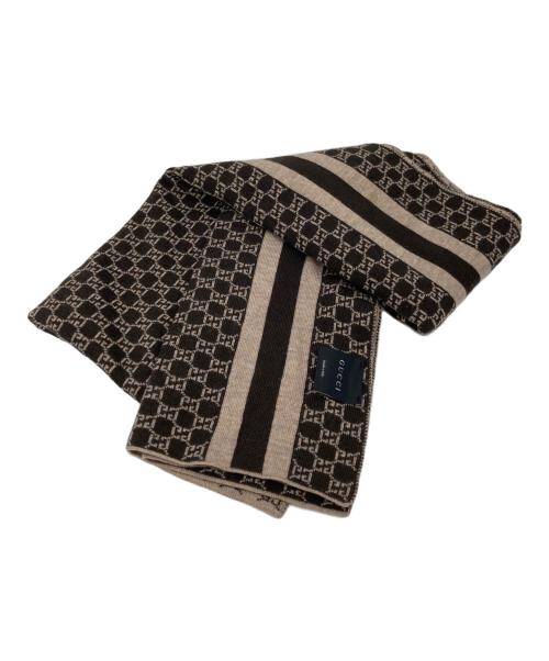 中古・古着通販】GUCCI (グッチ) GGパターンマフラー ベージュ