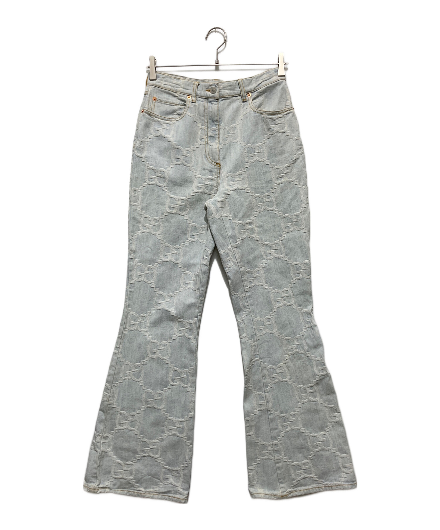 中古・古着通販】GUCCI (グッチ) GG フレア デニムパンツ インディゴ 