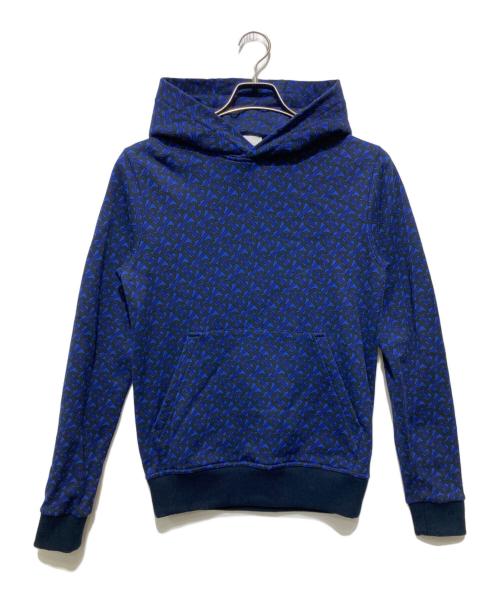 【美品】Burberry バーバリー メンズ パーカー Sサイズ 青 ロゴ 美品】Burberry バーバリー メンズ パーカー Sサイズ 青 ロゴ BURBERRY