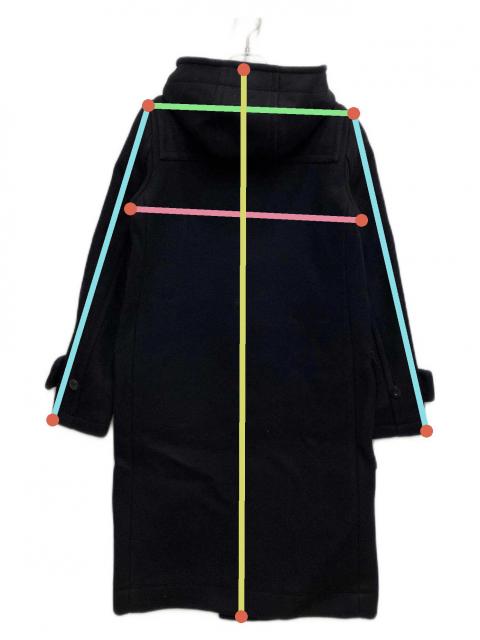 中古・古着通販】HYKE (ハイク) ダッフルコート ネイビー サイズ:S