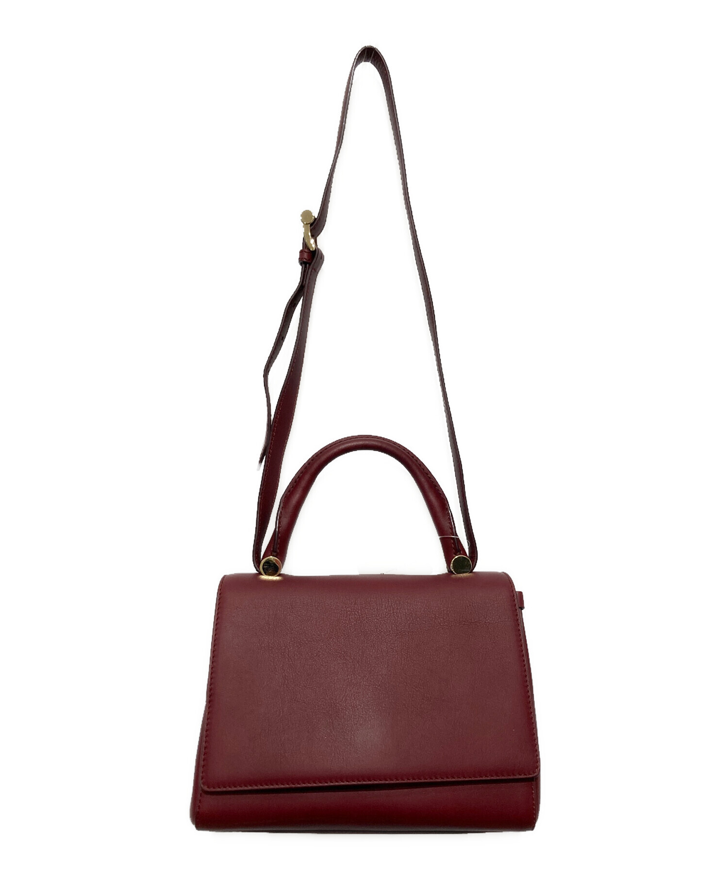 ⭐️新品未使用⭐️　MaxMara　2way　ハンドバッグ　ショルダーバッグ　レザー Max Mara - 本物 マックスマーラ Max Mara 2WAY ショルダーバッグ