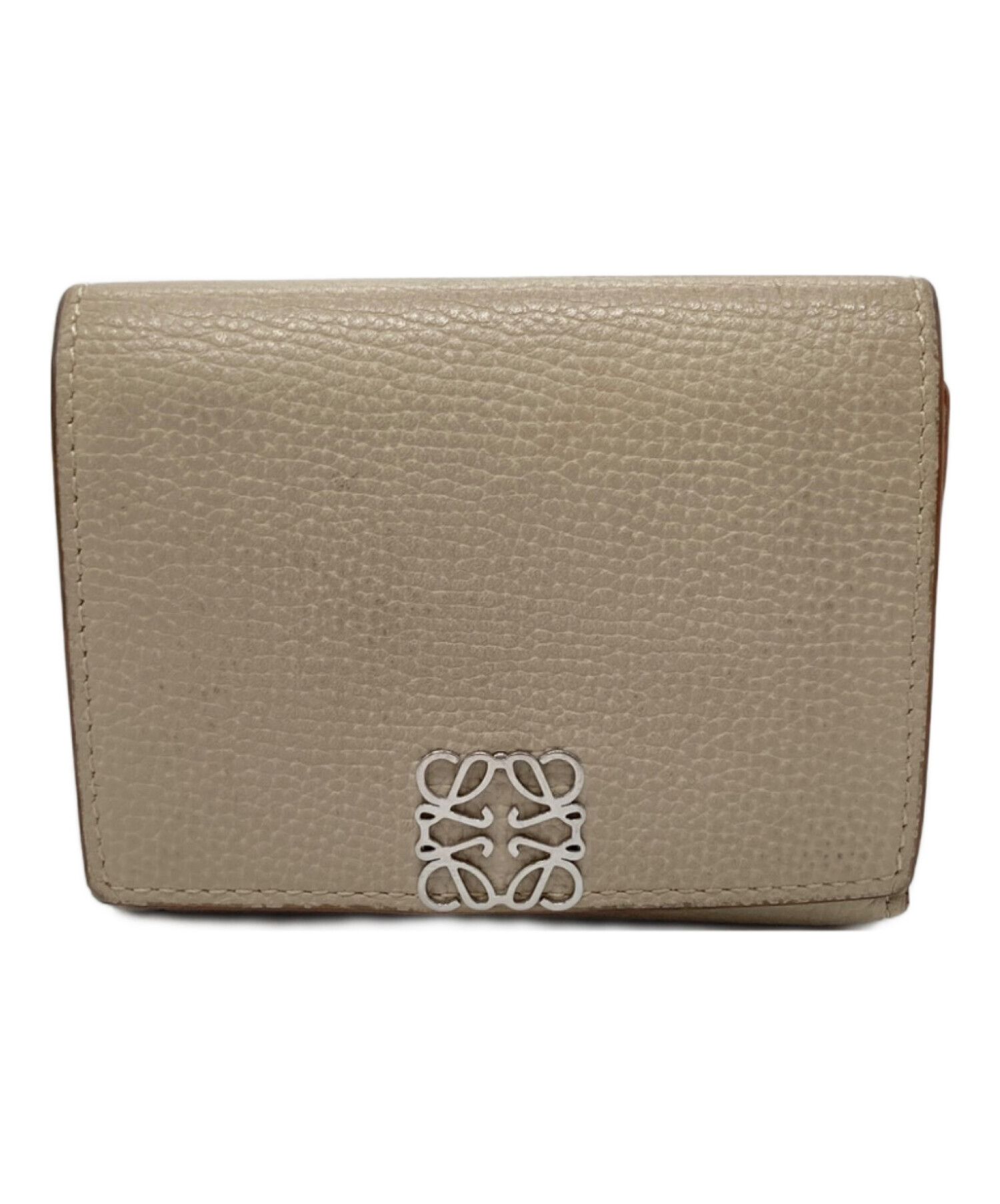 中古・古着通販】LOEWE (ロエベ) トライフォールドウォレット ベージュ 