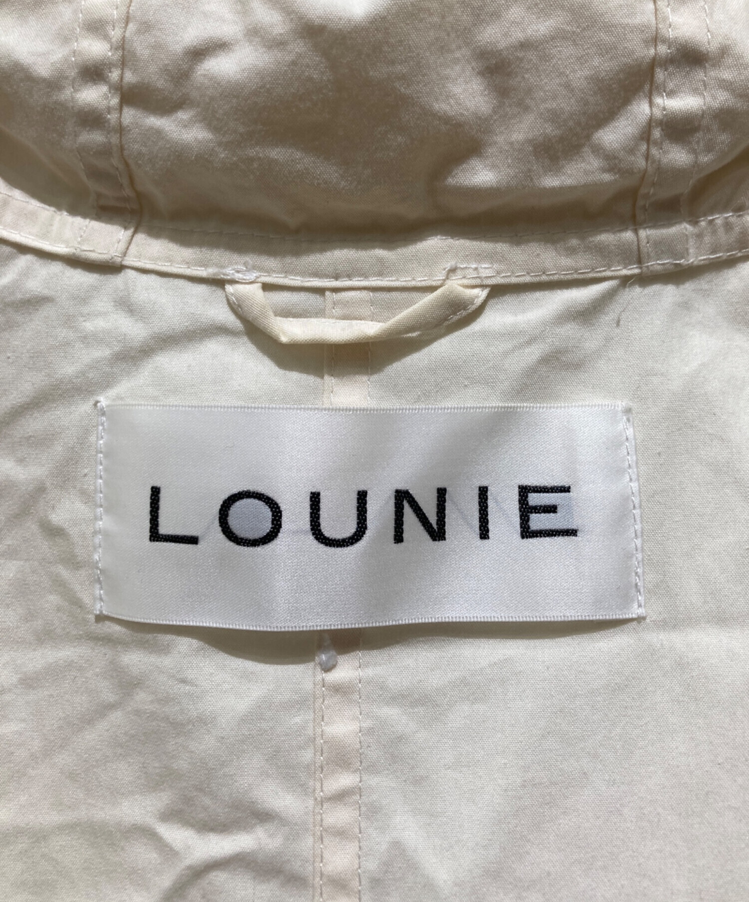 中古・古着通販】LOUNIE (ルーニー) ドロストフードコート アイボリー