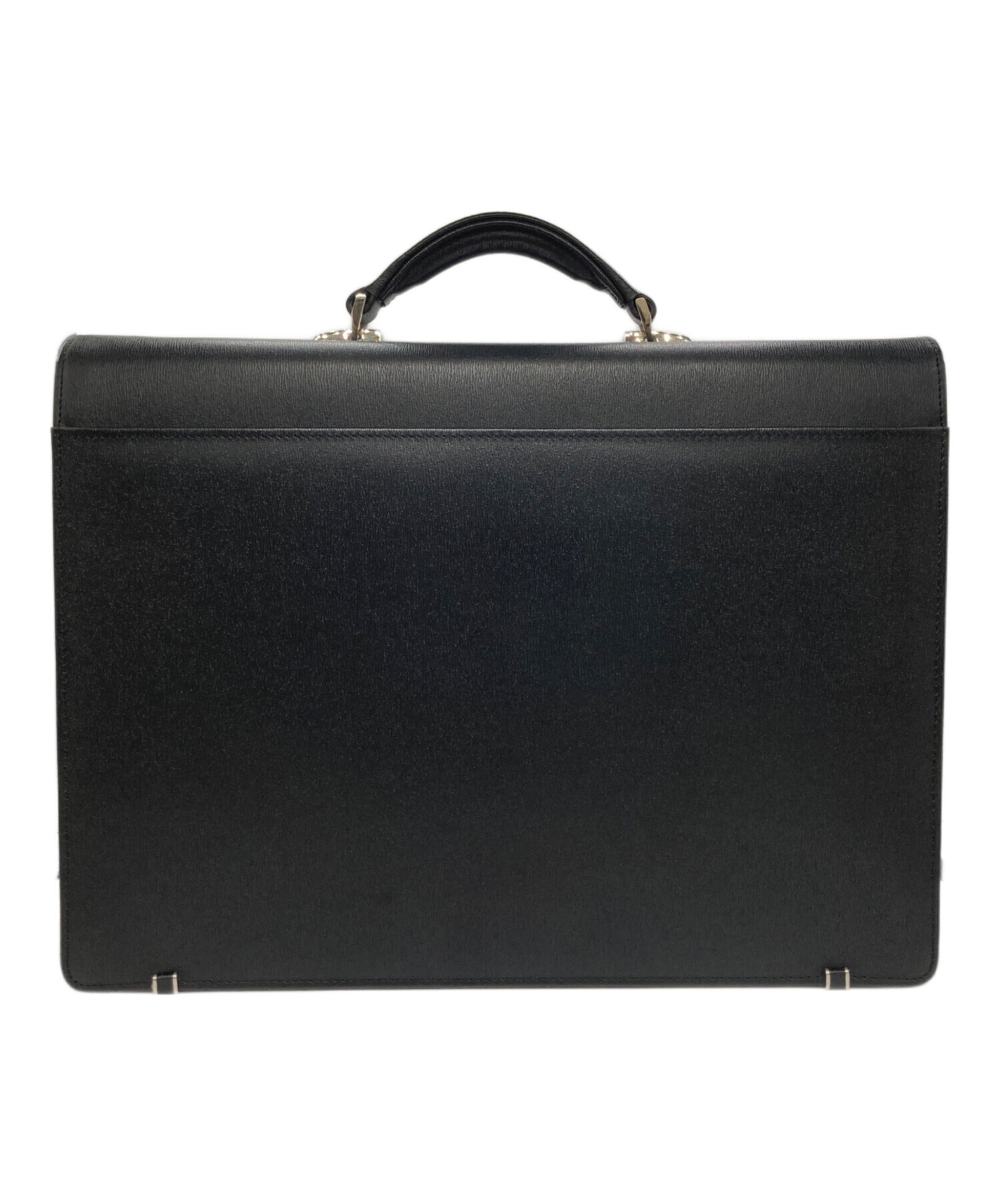 中古・古着通販】PORTER (ポーター) レザーブリーフケース ブラック 