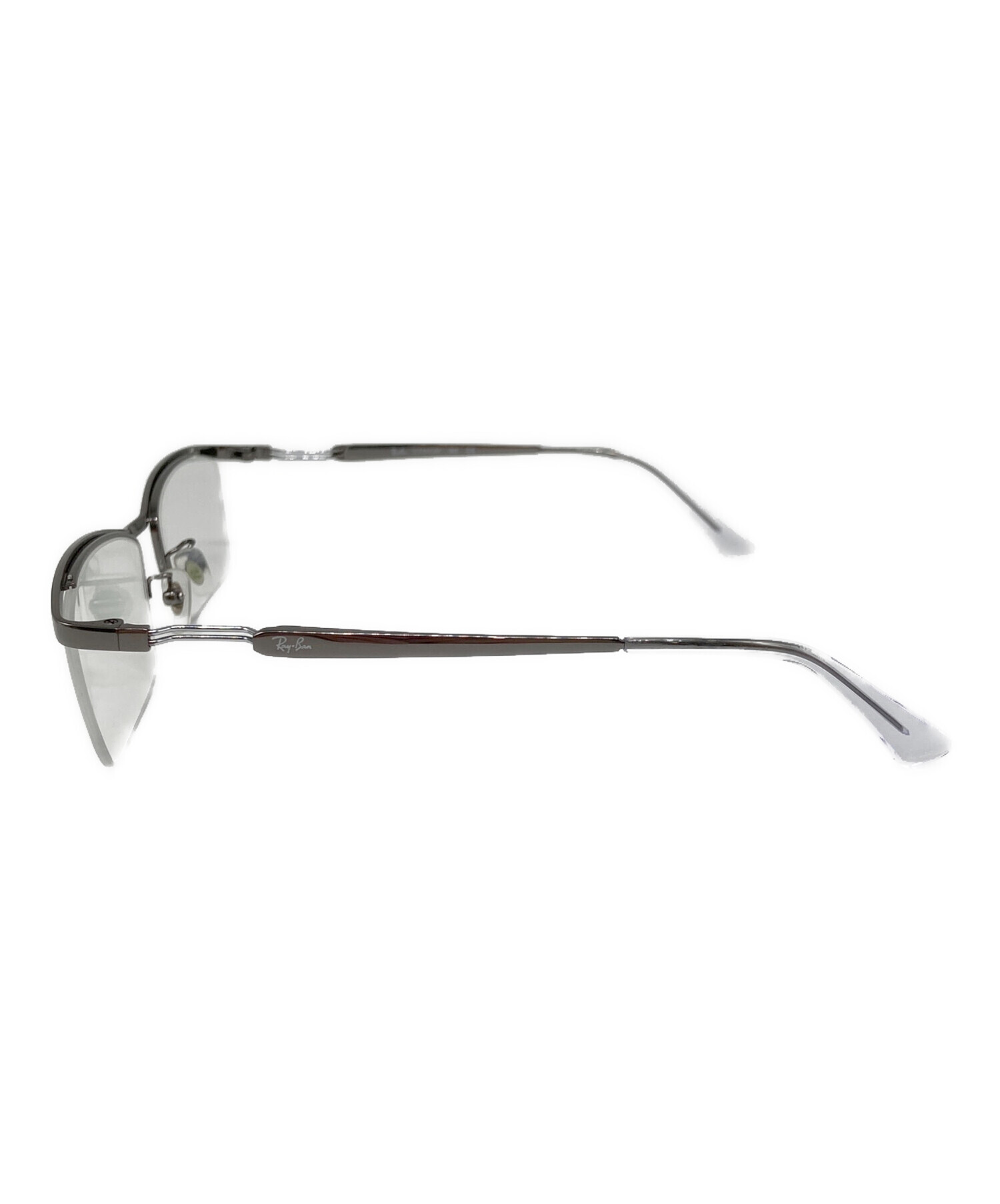 1934超美品　レイバン　メガネ　眼鏡　8520　度弱　ハーフリム　カジュアル 中古・古着通販】RAY-BAN (レイバン) ハーフリムメガネ シルバー