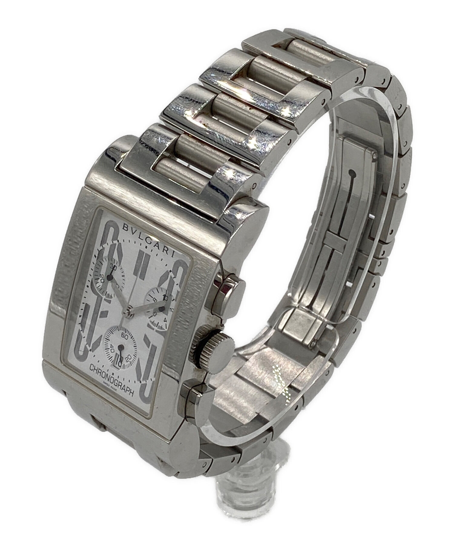 中古・古着通販】BVLGARI (ブルガリ) レッタンゴロ クロノグラフ 