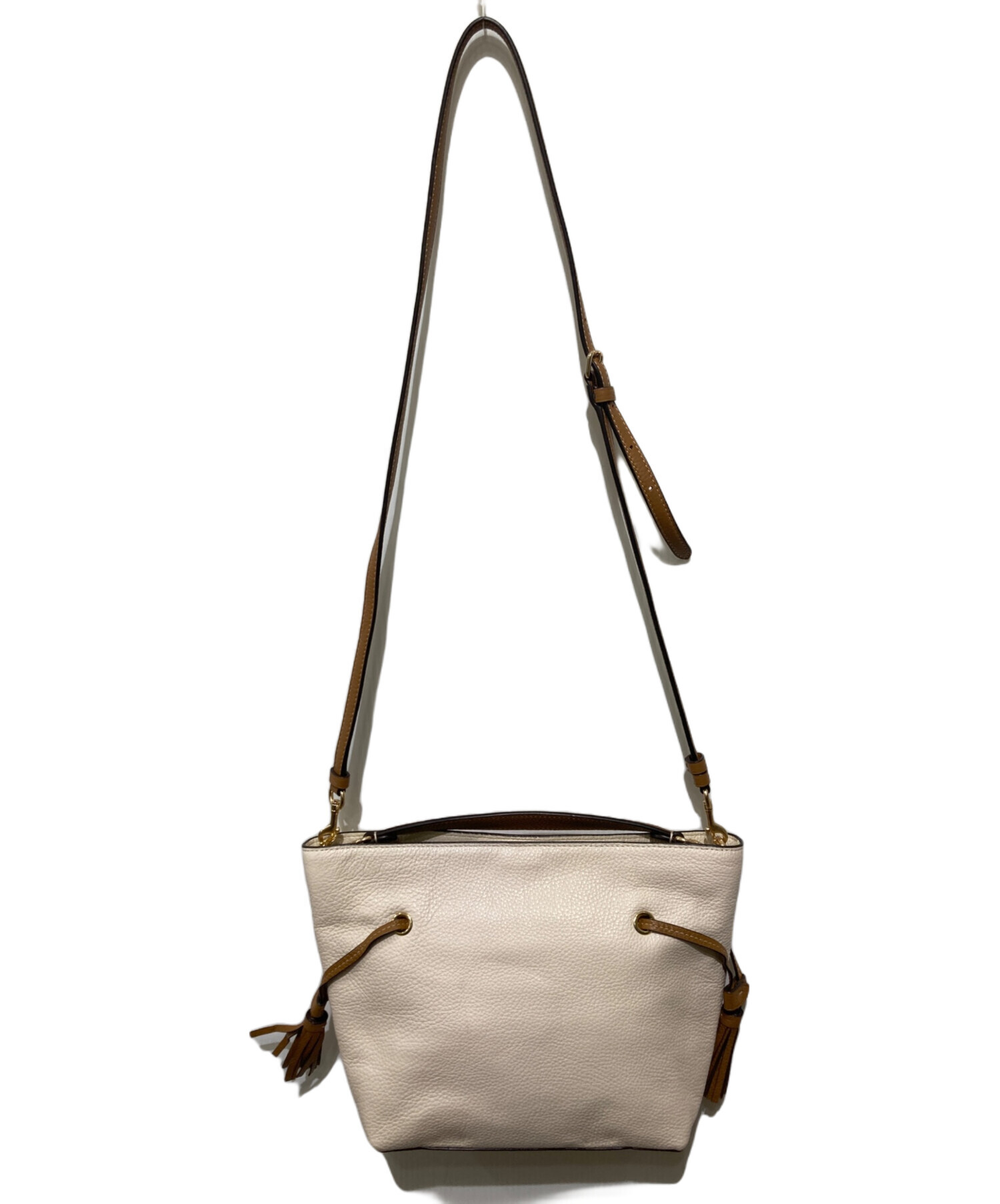 中古・古着通販】COACH (コーチ) 2WAYハンドバッグ ベージュ｜ブランド