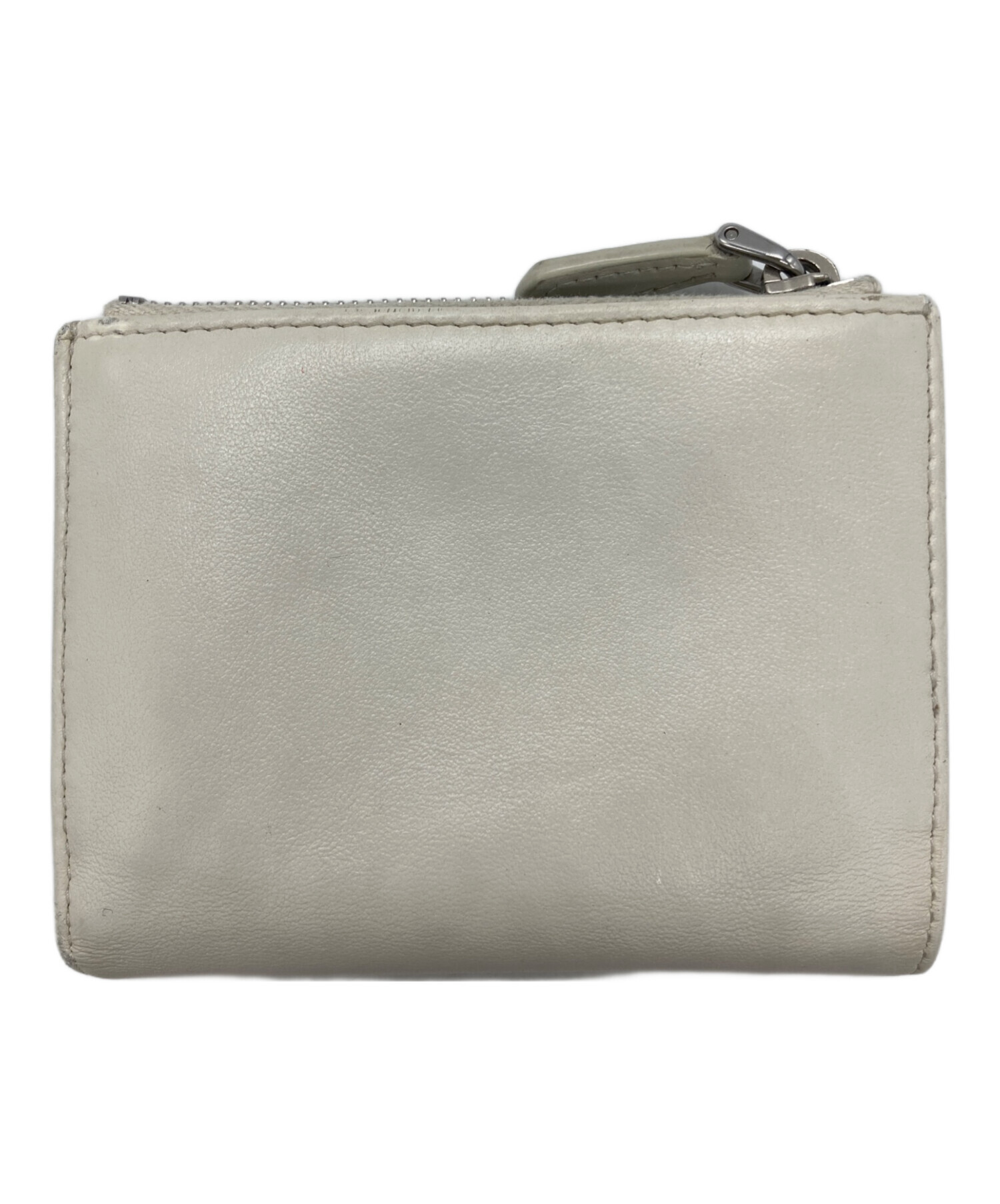 中古・古着通販】PRADA (プラダ) エンボスロゴ2つ折り財布 ホワイト