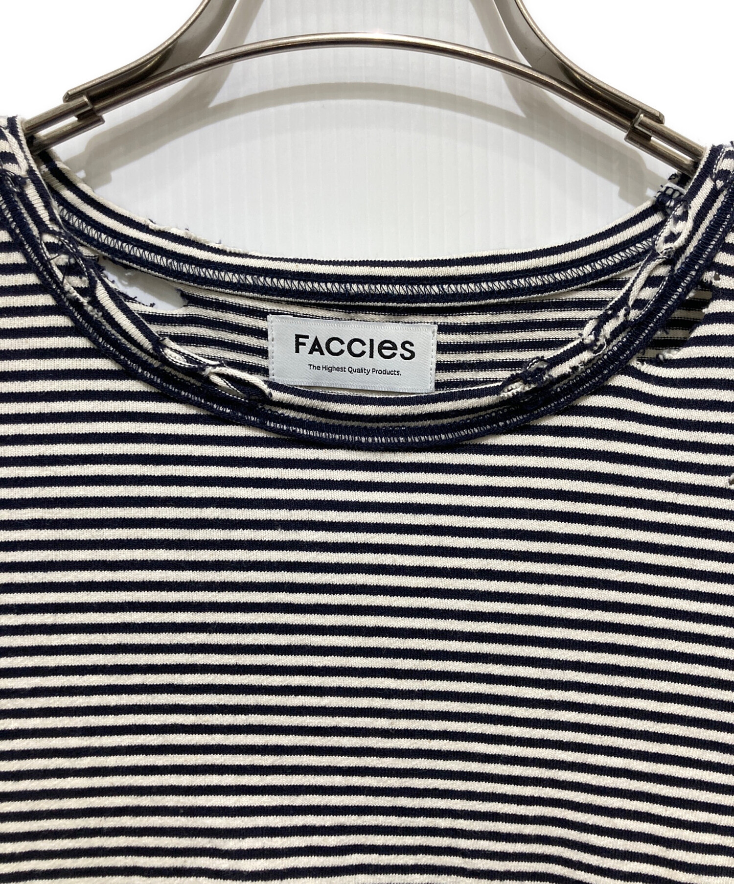 中古・古着通販】FACCIES (ファッチーズ) COTTON BORDER LS ボーダー 