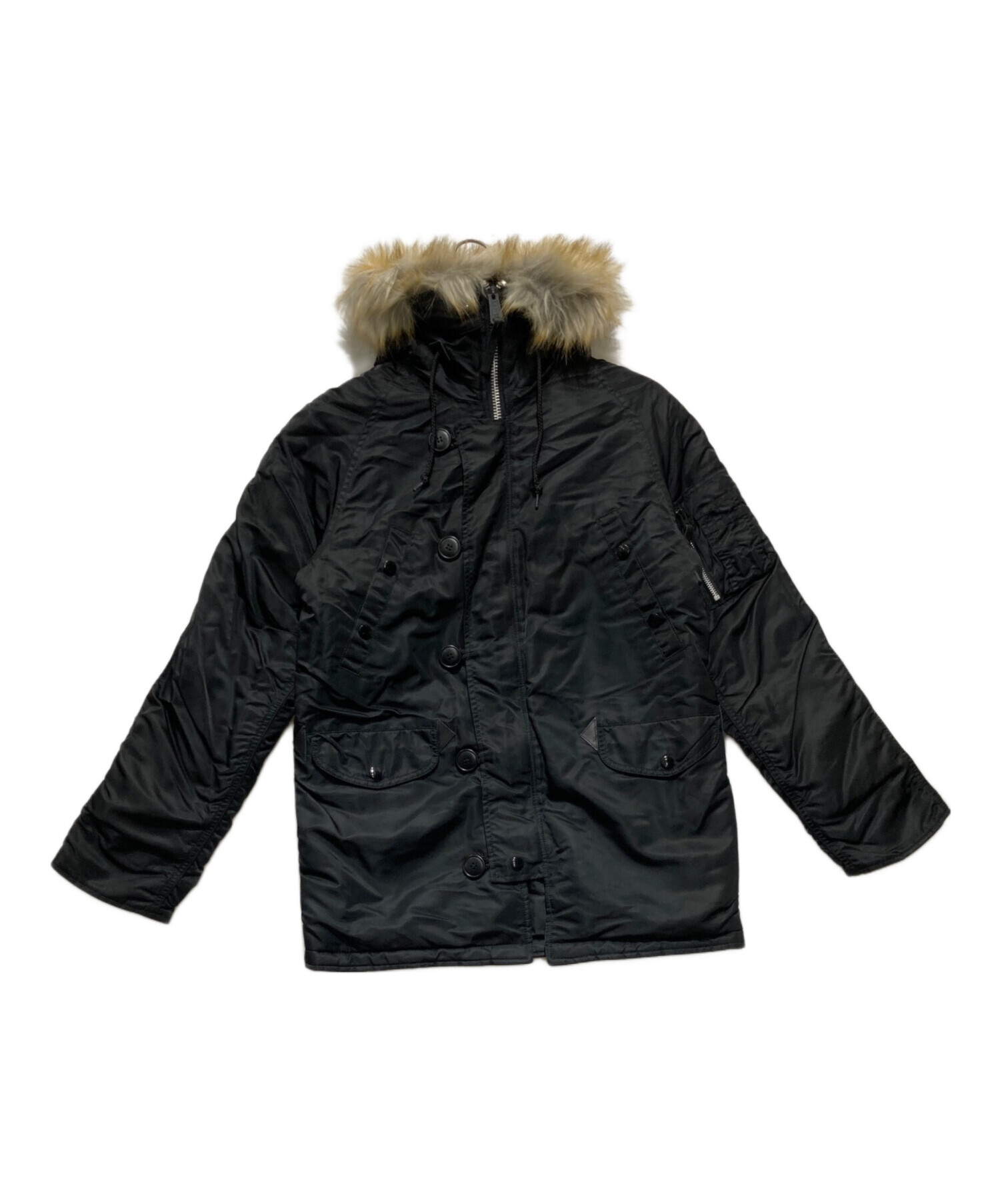 中古・古着通販】ALPHA (アルファ) N-3B フライトジャケット ブラック