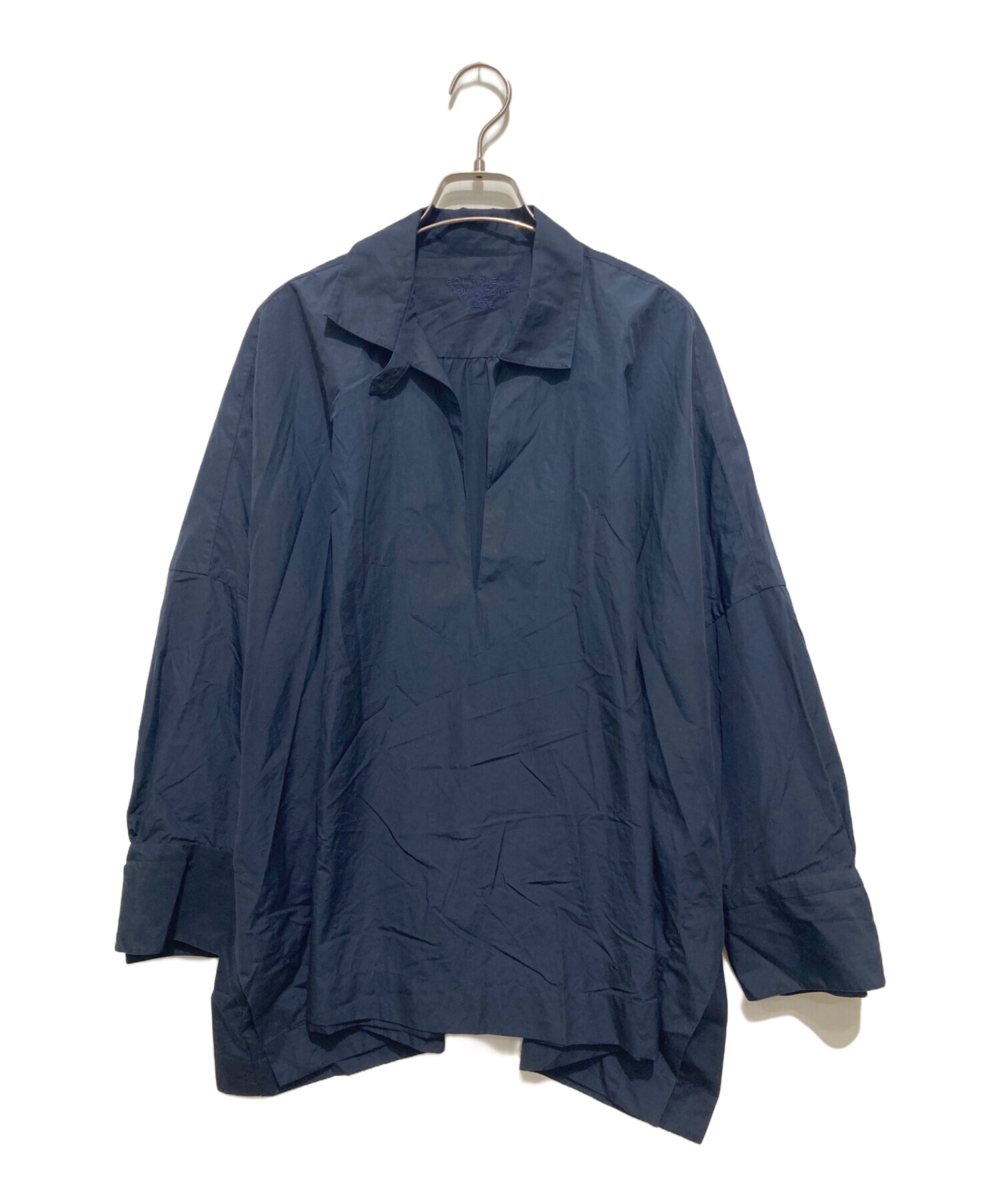 YLEVE イレーヴ ブラウス S 青 【古着】【中古】【送料無料】 中古・古着通販】BOURRIENNE (ブリエンヌ) YLEVE (イレーヴ) 長袖