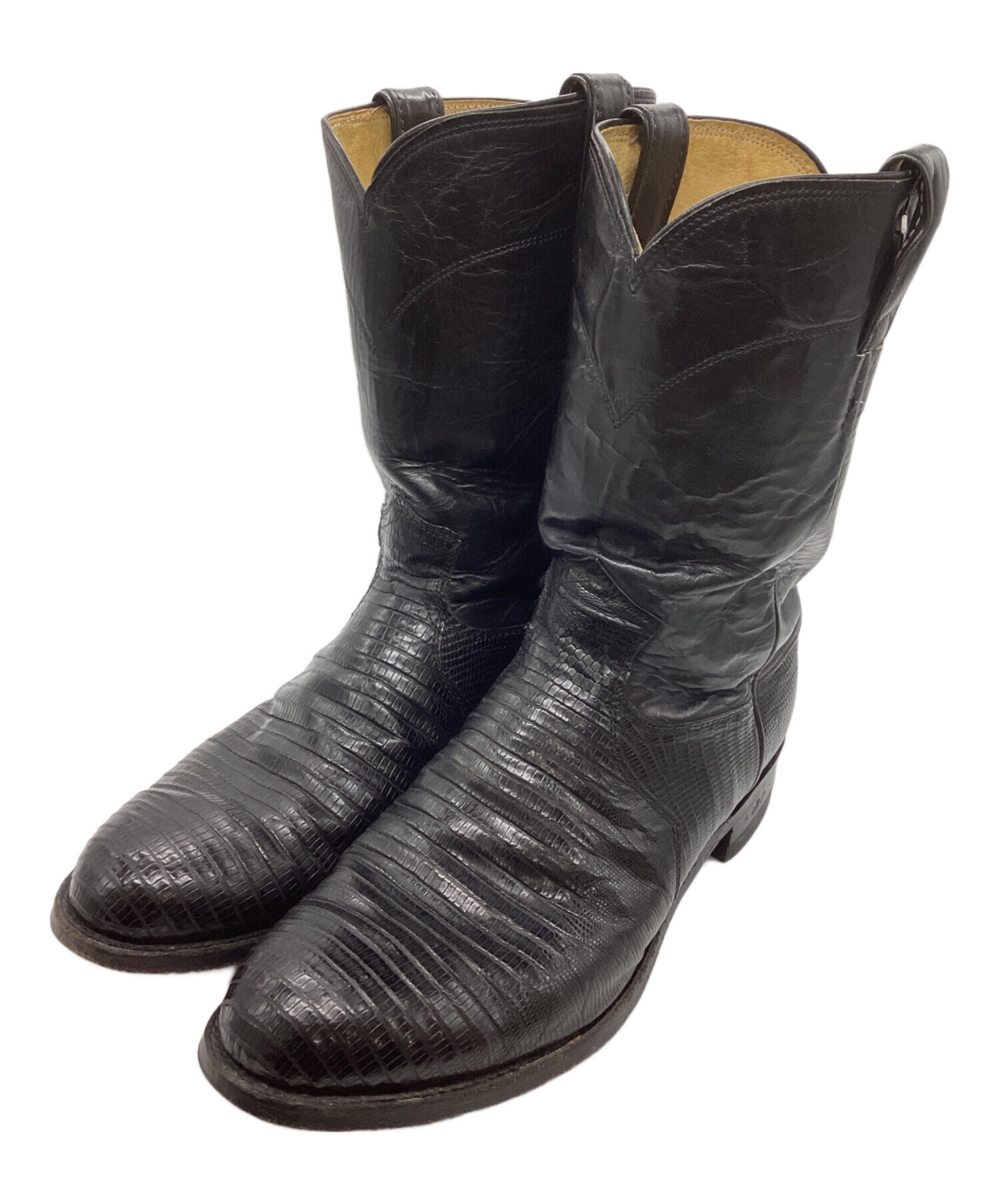 中古・古着通販】Justin boot (ジャスティンブーツ) 型押し 