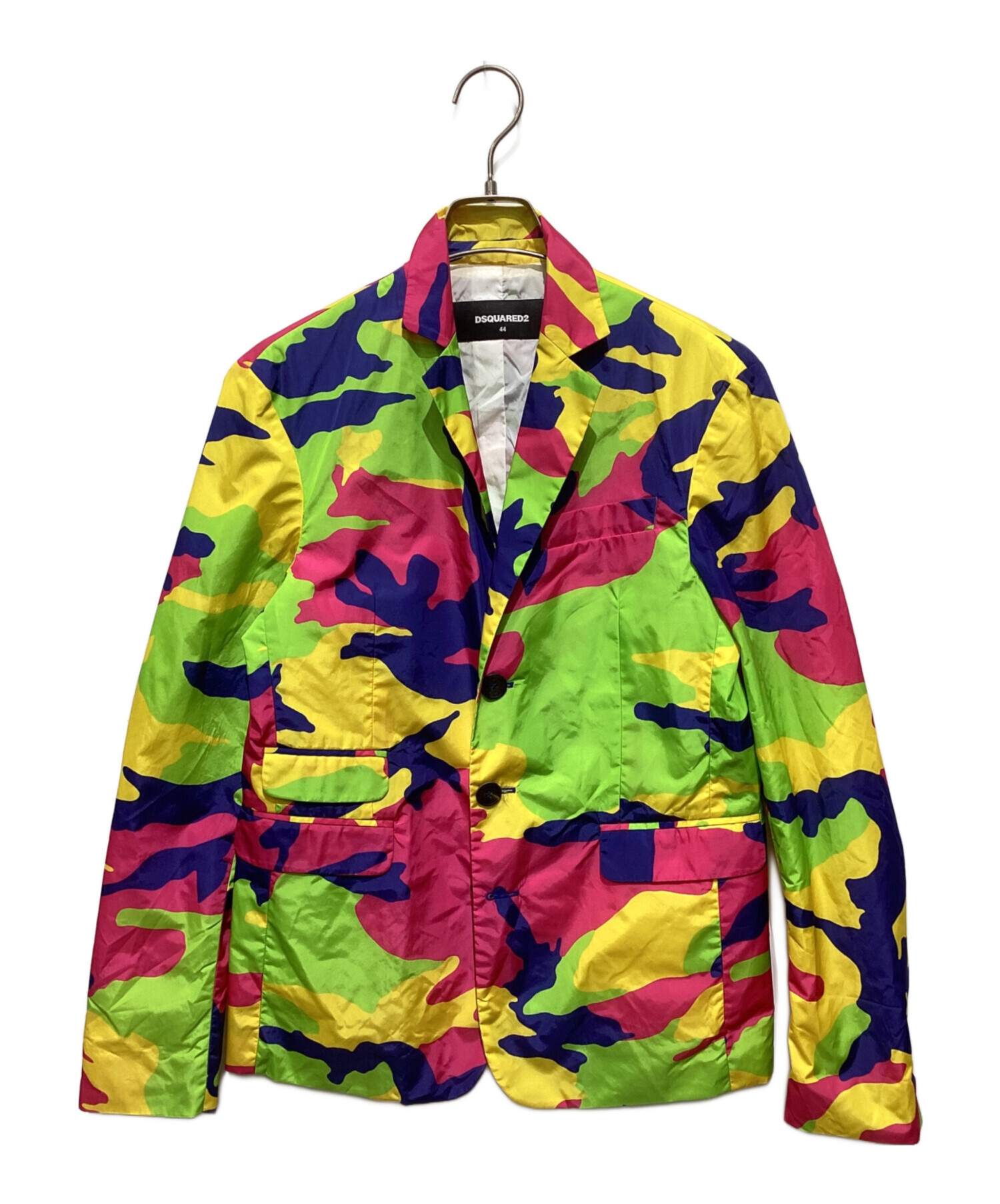DSQUARED2 テーラードブルゾン ジャケット 中古・古着通販】DSQUARED2 (ディースクエアード) ナイロンテーラード