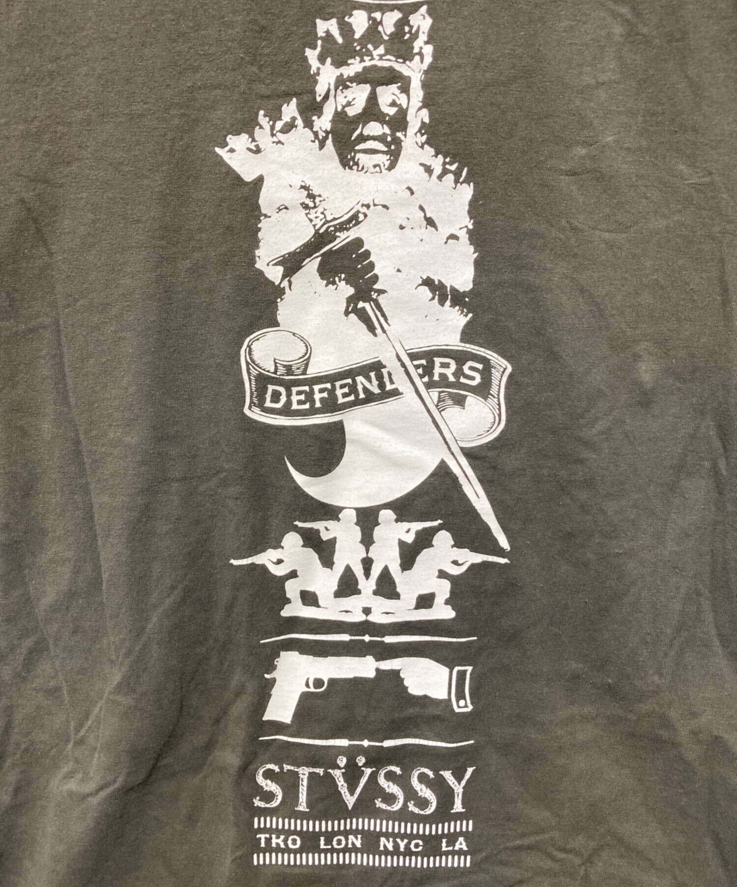 希少 Stussy DEFENDERS ロングTシャツ 天使 悪魔 白 XL 希少 Stussy DEFENDERS ロングTシャツ 天使 悪魔 白 XL STUSSY Tシャツ