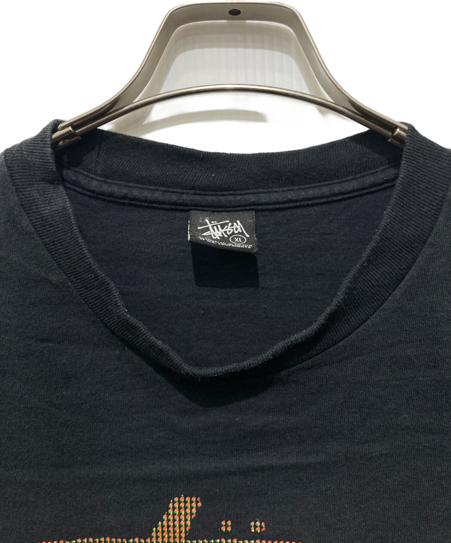 ステューシー Tシャツ ラスタライオン XLサイズ ブラック STUSSY 