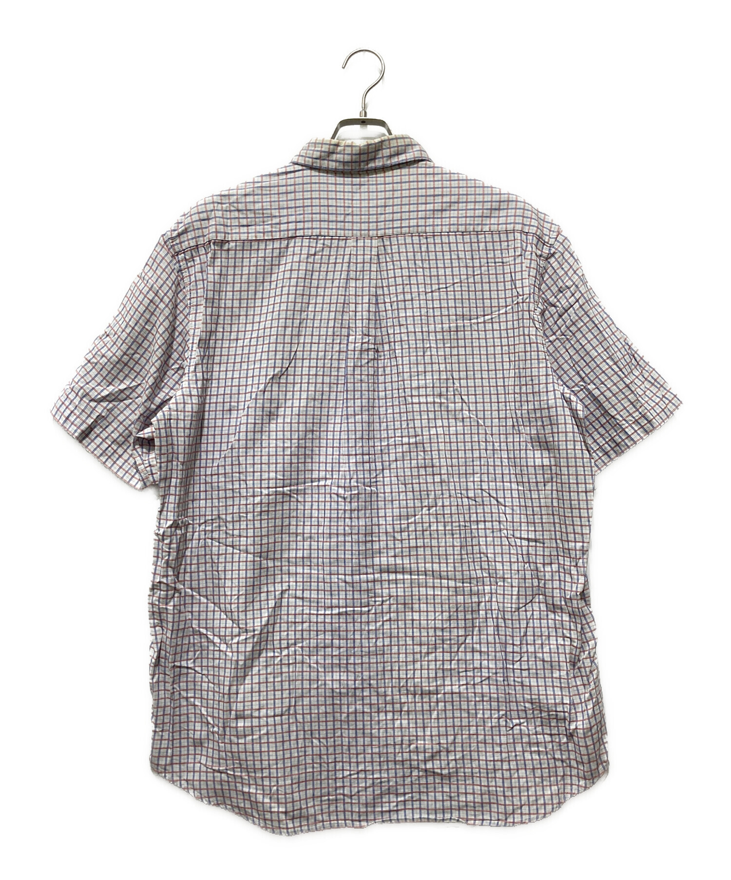 中古・古着通販】stussy (ステューシー) 胸ロゴ刺繍チェックシャツ