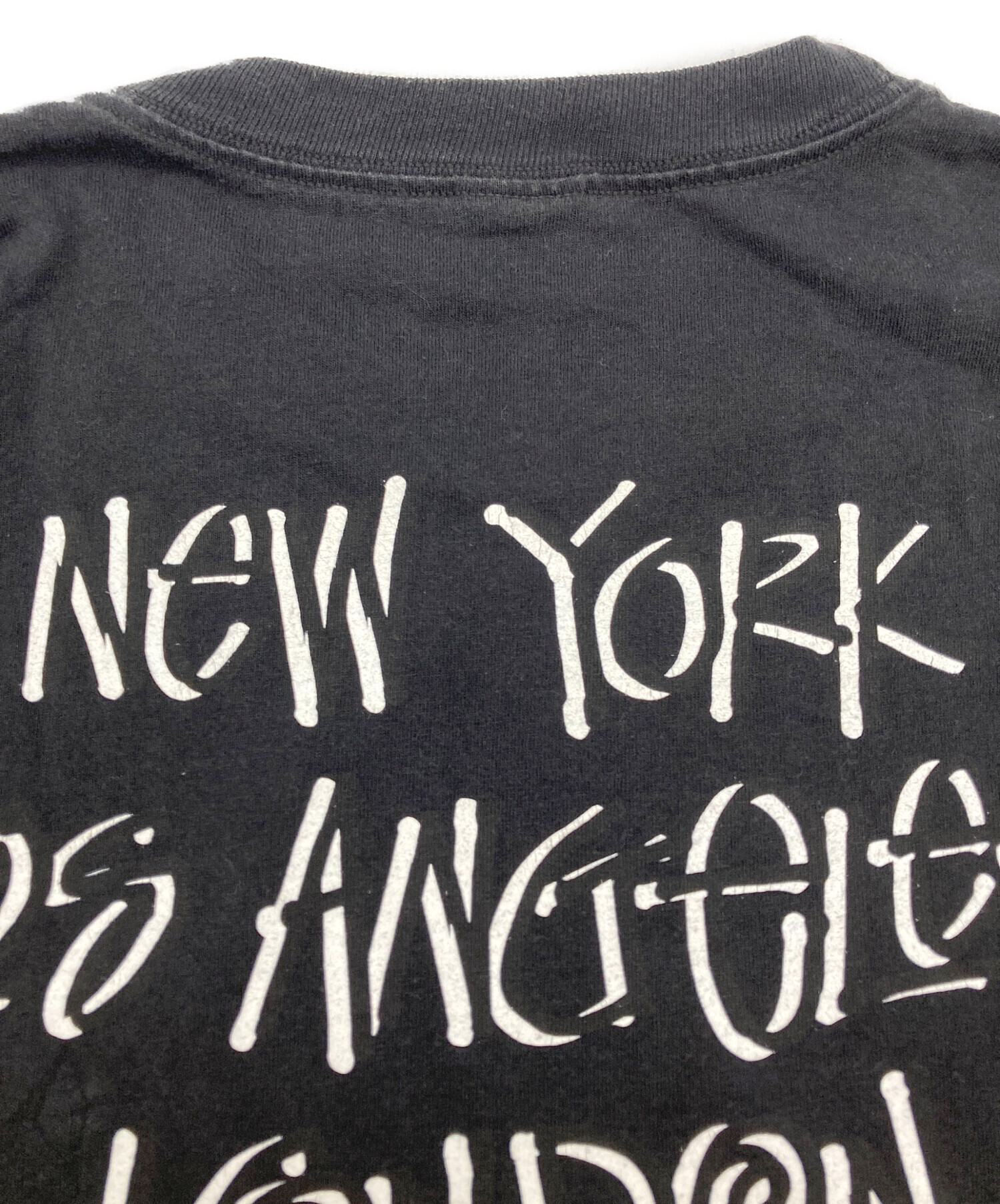 中古・古着通販】stussy (ステューシー) 地球儀プリントTシャツ 