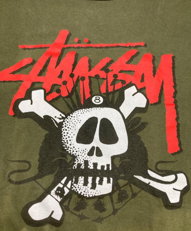 STUSSY / 00s/スカルプリント/Tシャツ/XL/コットン/GRY Stussy スカルプリント Tシャツ XL STUSSY◇00s/スカルプリント/T