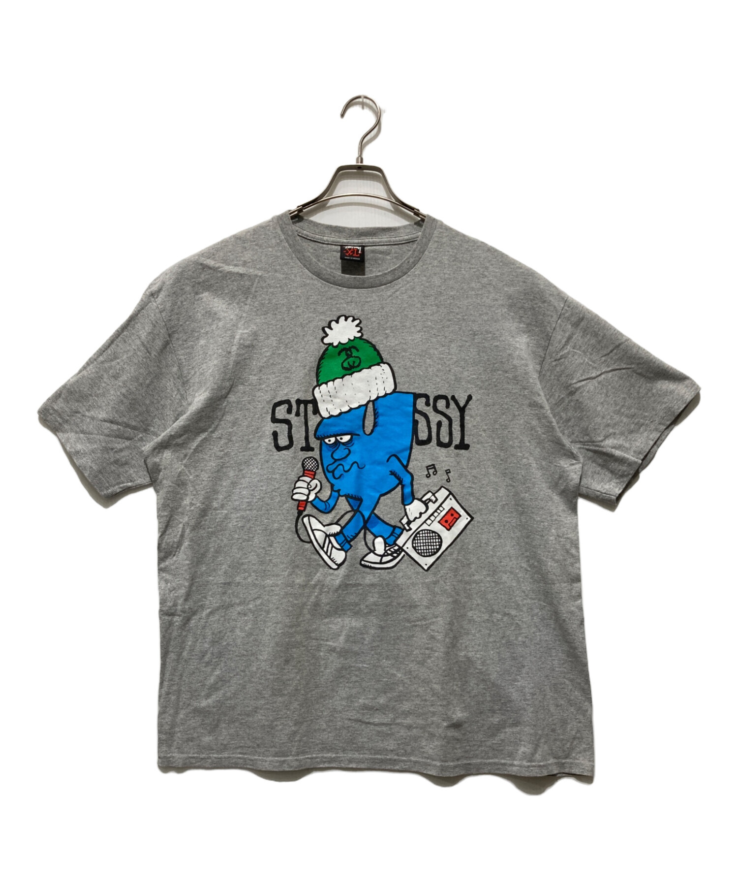 中古・古着通販】stussy (ステューシー) ラジカセTシャツ グレー