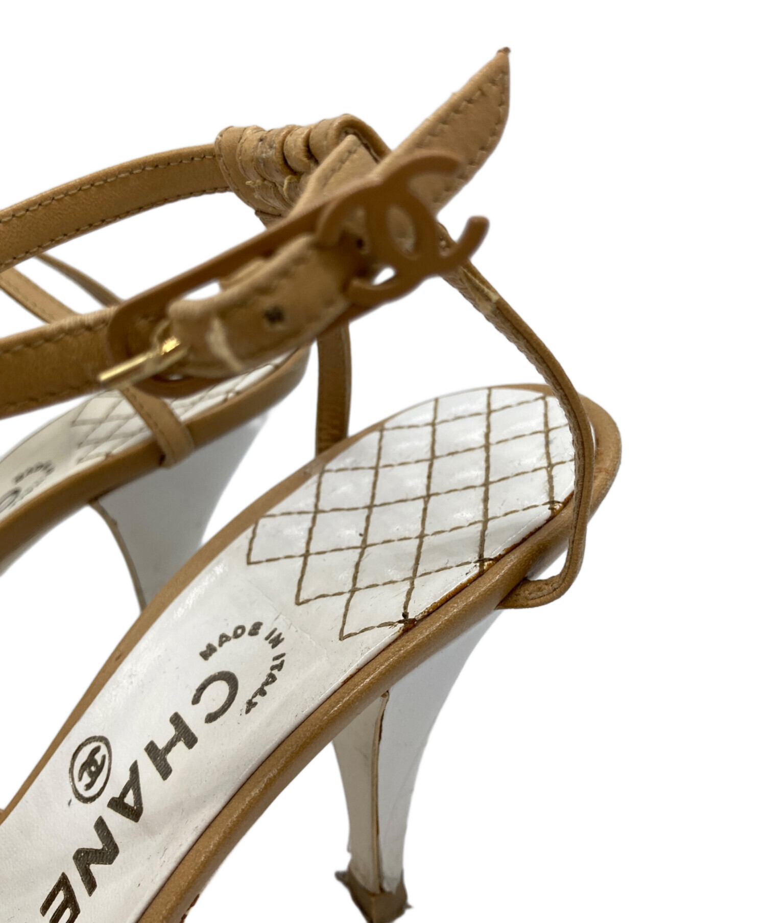 中古・古着通販】CHANEL (シャネル) メッシュレザーココマーク