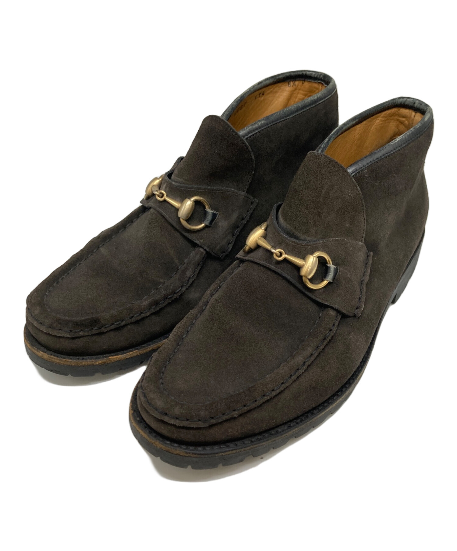 Komachi　GUCCI グッチ ホースビットチャッカー 中古・古着通販】GUCCI (グッチ) ホースビットチャッカーブーツ