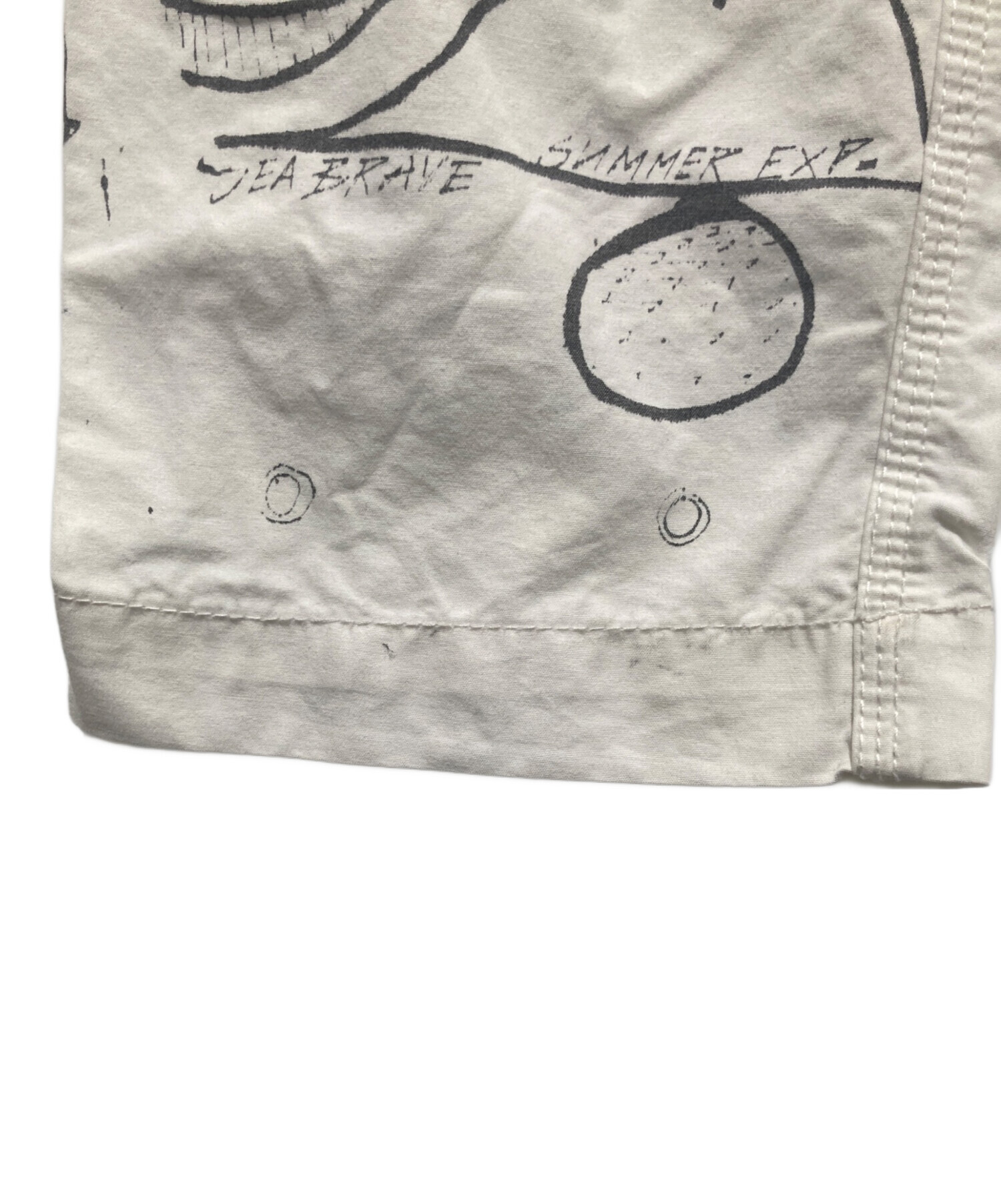 中古・古着通販】DIESEL (ディーゼル) グラフィックパンツ ホワイト