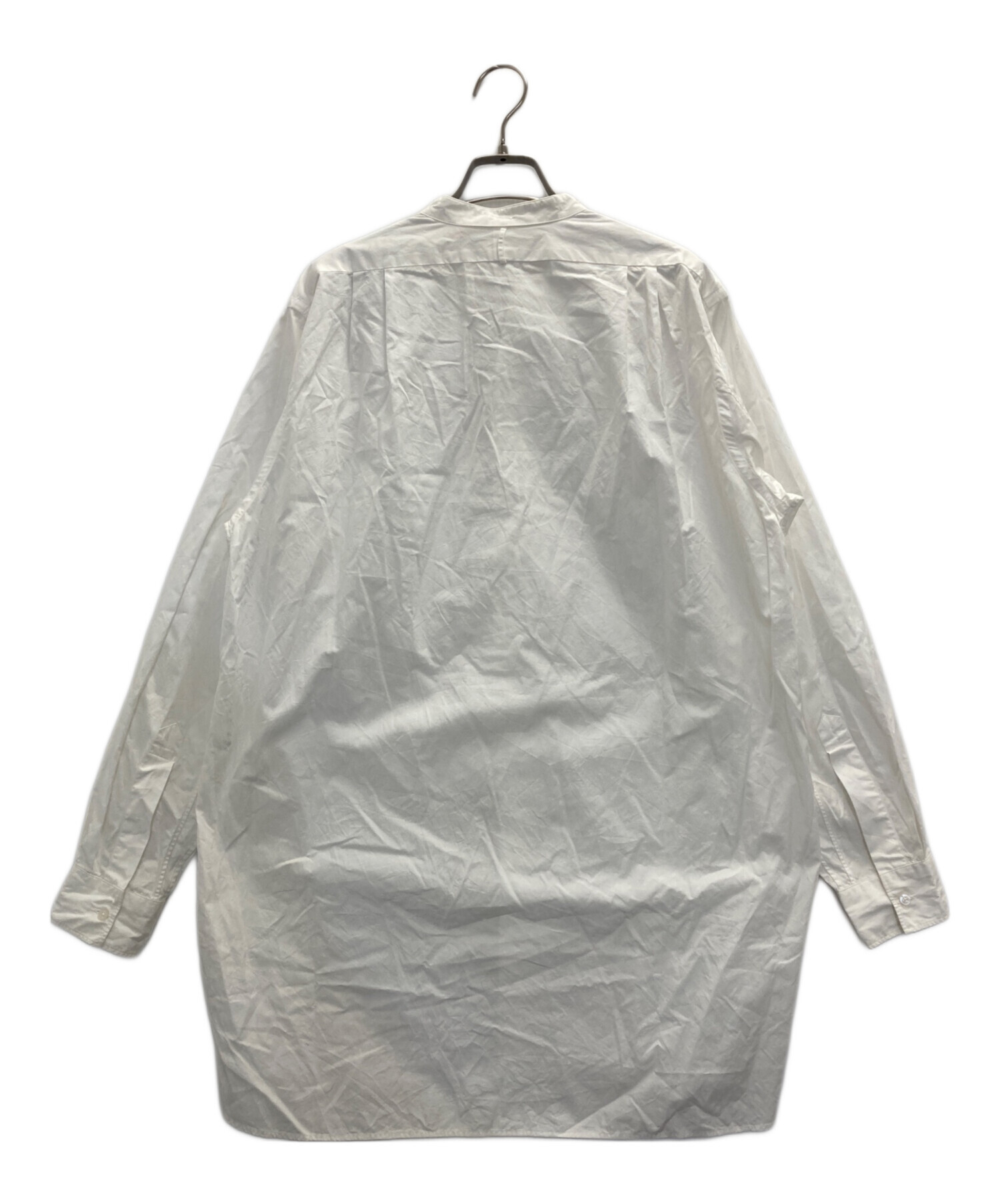 中古・古着通販】HEUGN (ユーゲン) バンドカラーシャツ ホワイト