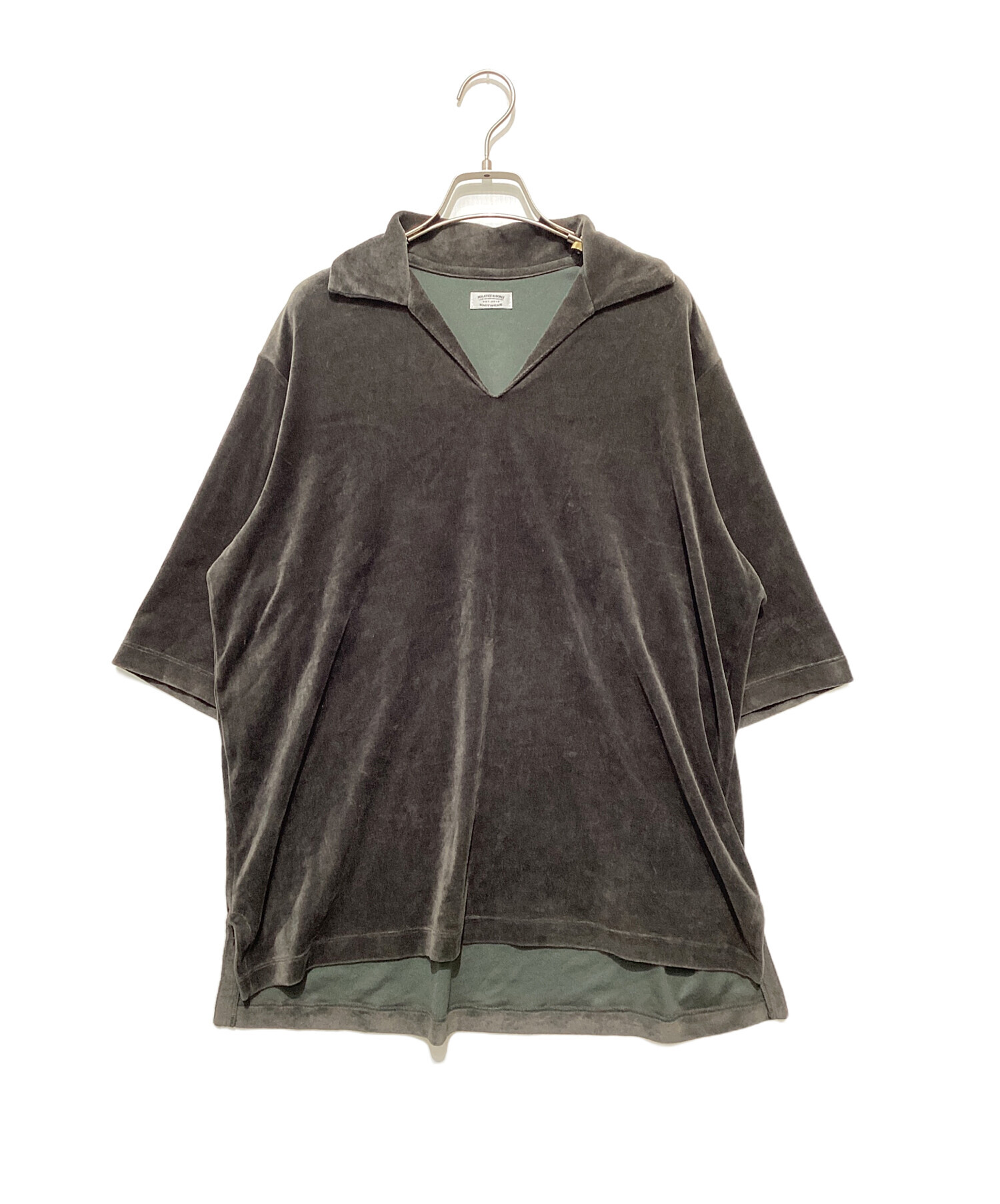 た*し様 MAATEE&SONS スビンベロアボートTシャツ　ダークグリーン　s た*し様 MAATEE&SONS スビンベロアボートTシャツ ダークグリーン s